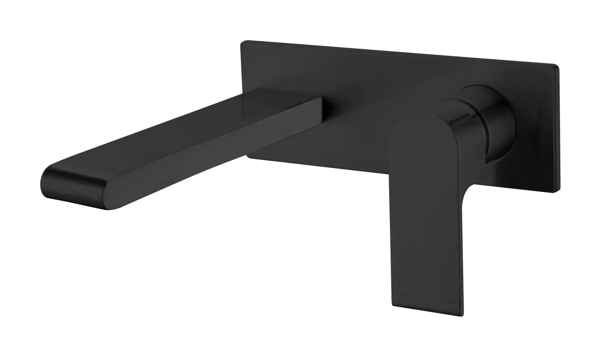 NERO BIANCA WALL BASIN/BATH MIXER 230MM MATTE BLACK - Ideal Bathroom CentreNR321510BMB