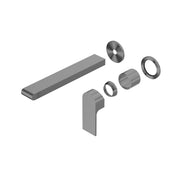 NERO BIANCA WALL BASIN/BATH MIXER SEPARATE BACK PLATE 230MM TRIM KITS ONLY GUN METAL - Ideal Bathroom CentreNR321510FTGM