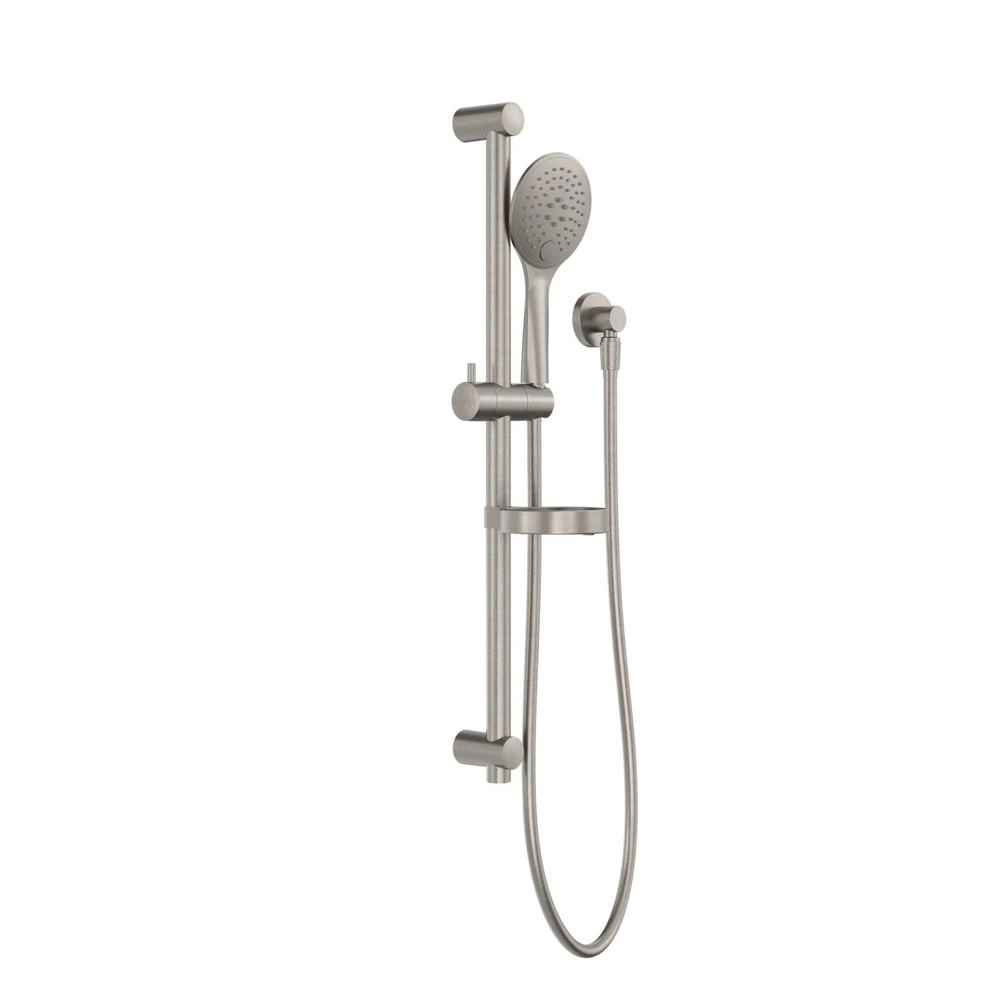 NERO BUILDER PROJECT RAIL SHOWER BRUSHED NICKEL - Ideal Bathroom CentreNR232105aBN