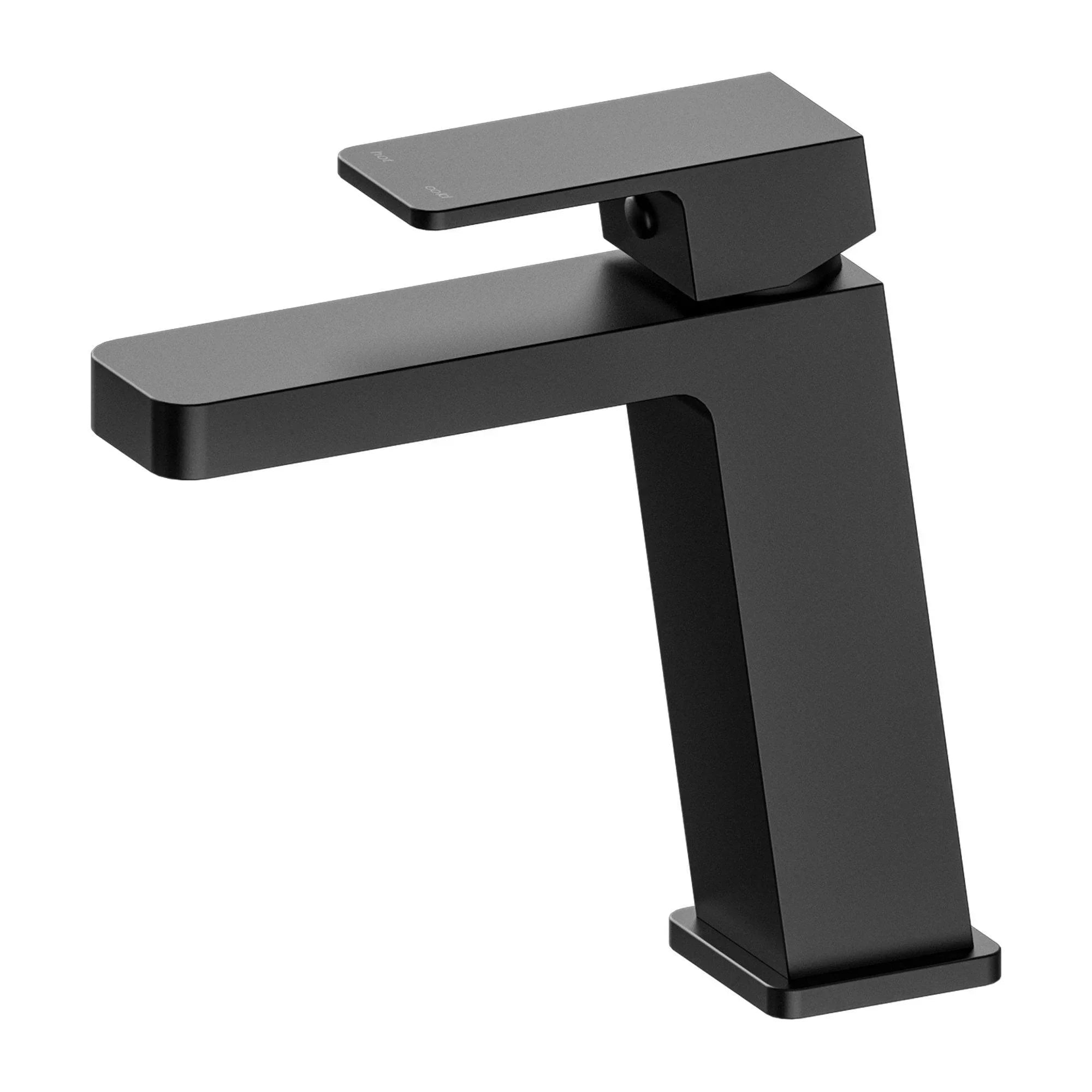 NERO CELIA BASIN MIXER ANGLE SPOUT MATTE BLACK - Ideal Bathroom CentreNR301501MB