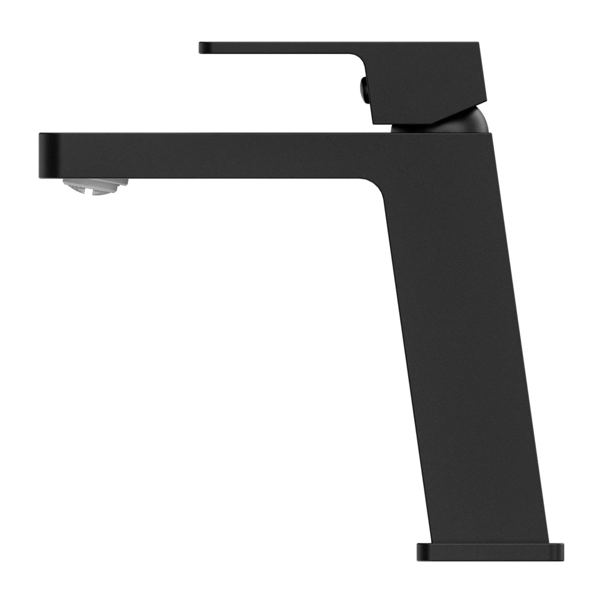 NERO CELIA BASIN MIXER ANGLE SPOUT MATTE BLACK - Ideal Bathroom CentreNR301501MB
