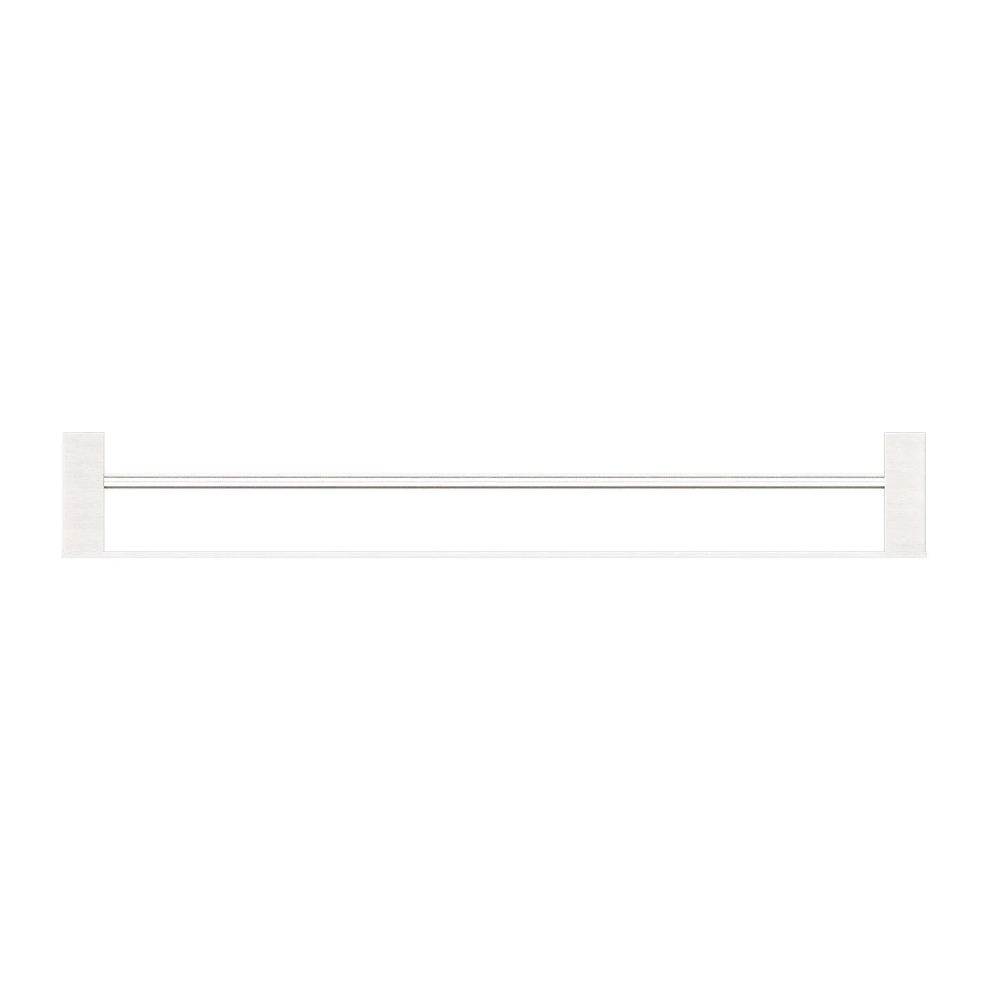 NERO CELIA DOUBLE TOWEL RAIL 800MM BRUSHED NICKEL - Ideal Bathroom CentreNR4630dBN