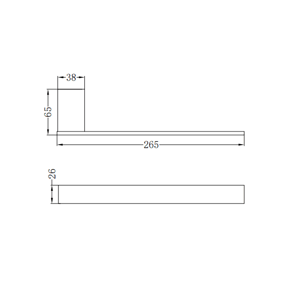 NERO CELIA HAND TOWEL RAIL MATTE BLACK - Ideal Bathroom CentreNR4680MB