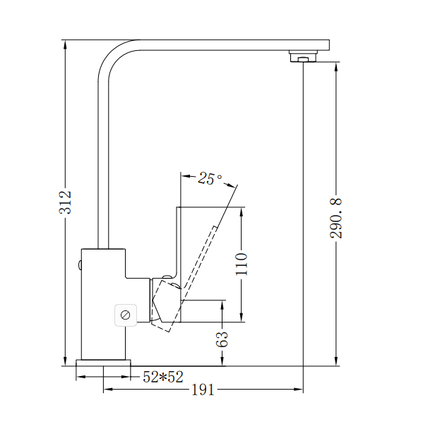 NERO CELIA KITCHEN MIXER BUILDERS RANGE BRUSHED NICKEL - Ideal Bathroom CentreNR301506BN