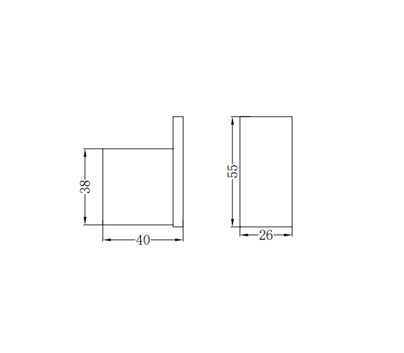 NERO CELIA ROBE HOOK MATTE BLACK - Ideal Bathroom CentreNR4682MB