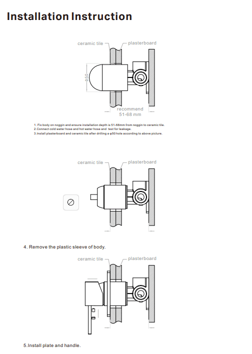 NERO CELIA SHOWER MIXER BRUSHED NICKEL - Ideal Bathroom CentreNR301509BN