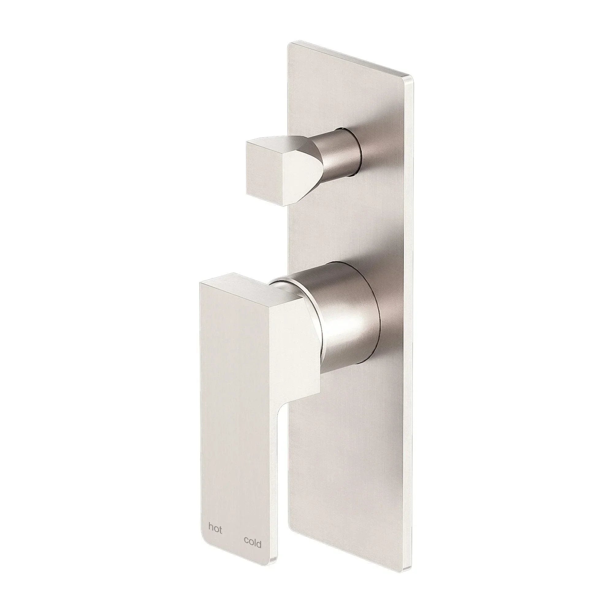 NERO CELIA SHOWER MIXER WITH DIVERTOR BRUSHED NICKEL - Ideal Bathroom CentreNR301509aBN