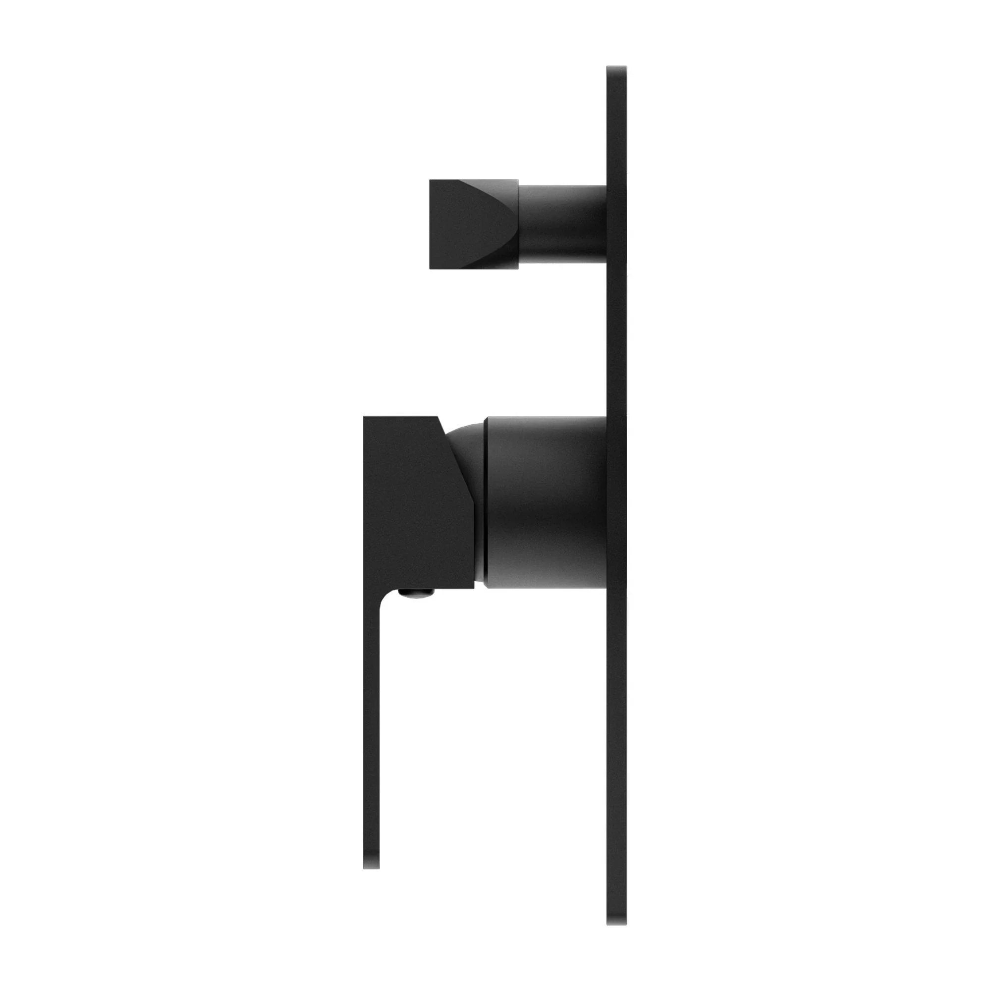 NERO CELIA SHOWER MIXER WITH DIVERTOR MATTE BLACK - Ideal Bathroom CentreNR301509aMB