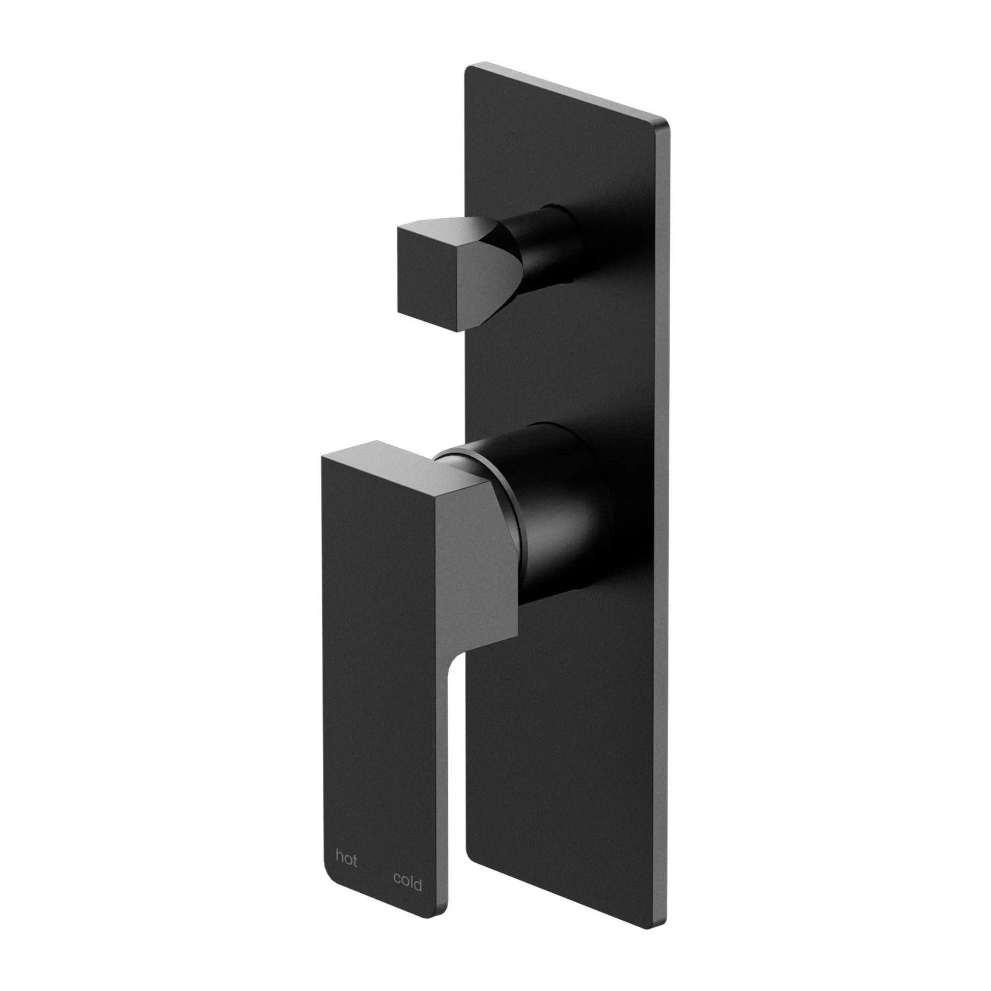 NERO CELIA SHOWER MIXER WITH DIVERTOR MATTE BLACK - Ideal Bathroom CentreNR301509aMB