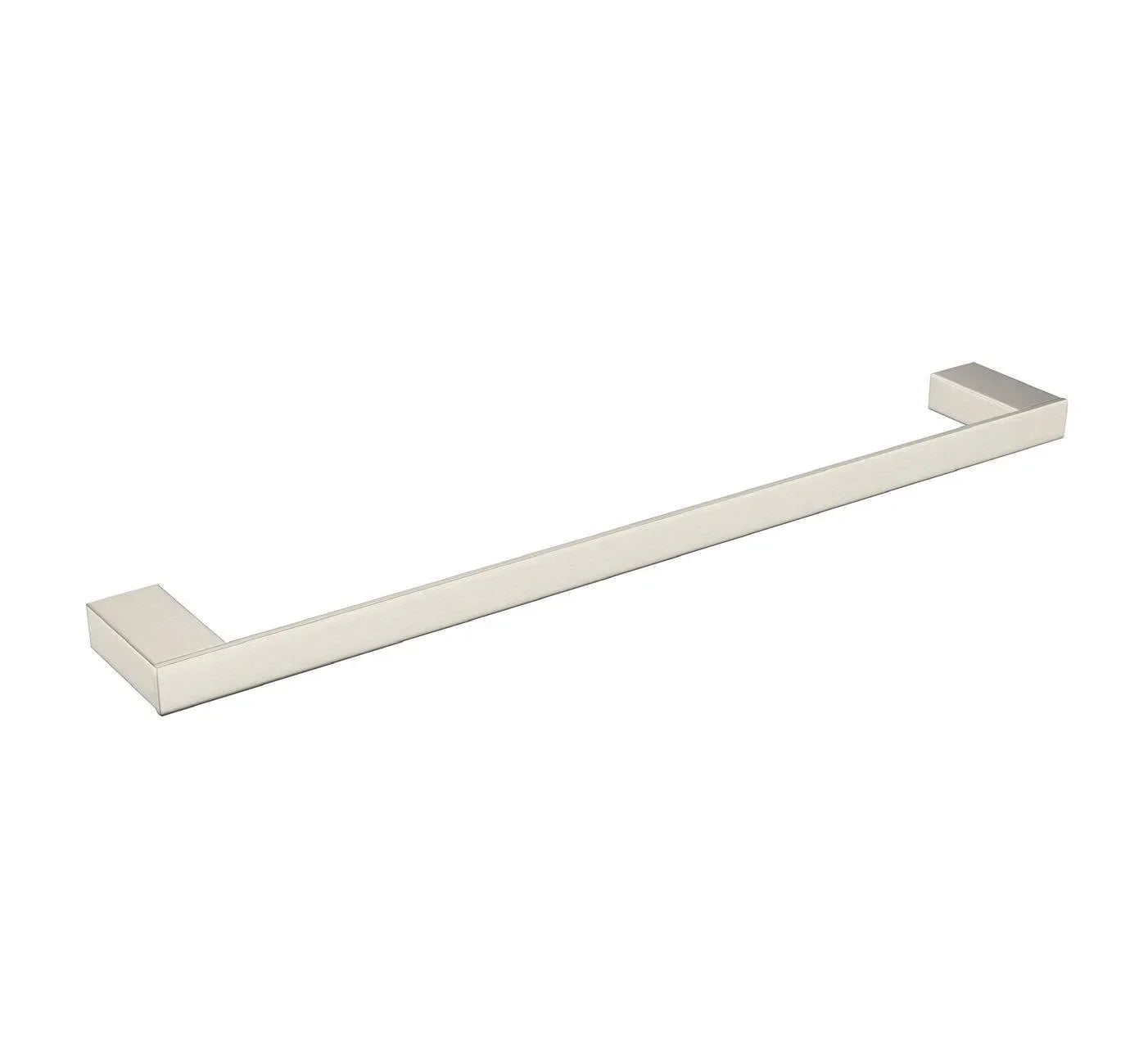 NERO CELIA SINGLE TOWEL RAIL 600MM BRUSHED NICKEL - Ideal Bathroom CentreNR4624BN