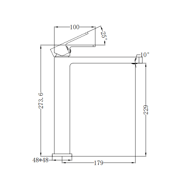 NERO CELIA TALL BASIN MIXER BRUSHED NICKEL - Ideal Bathroom CentreNR301501aBN