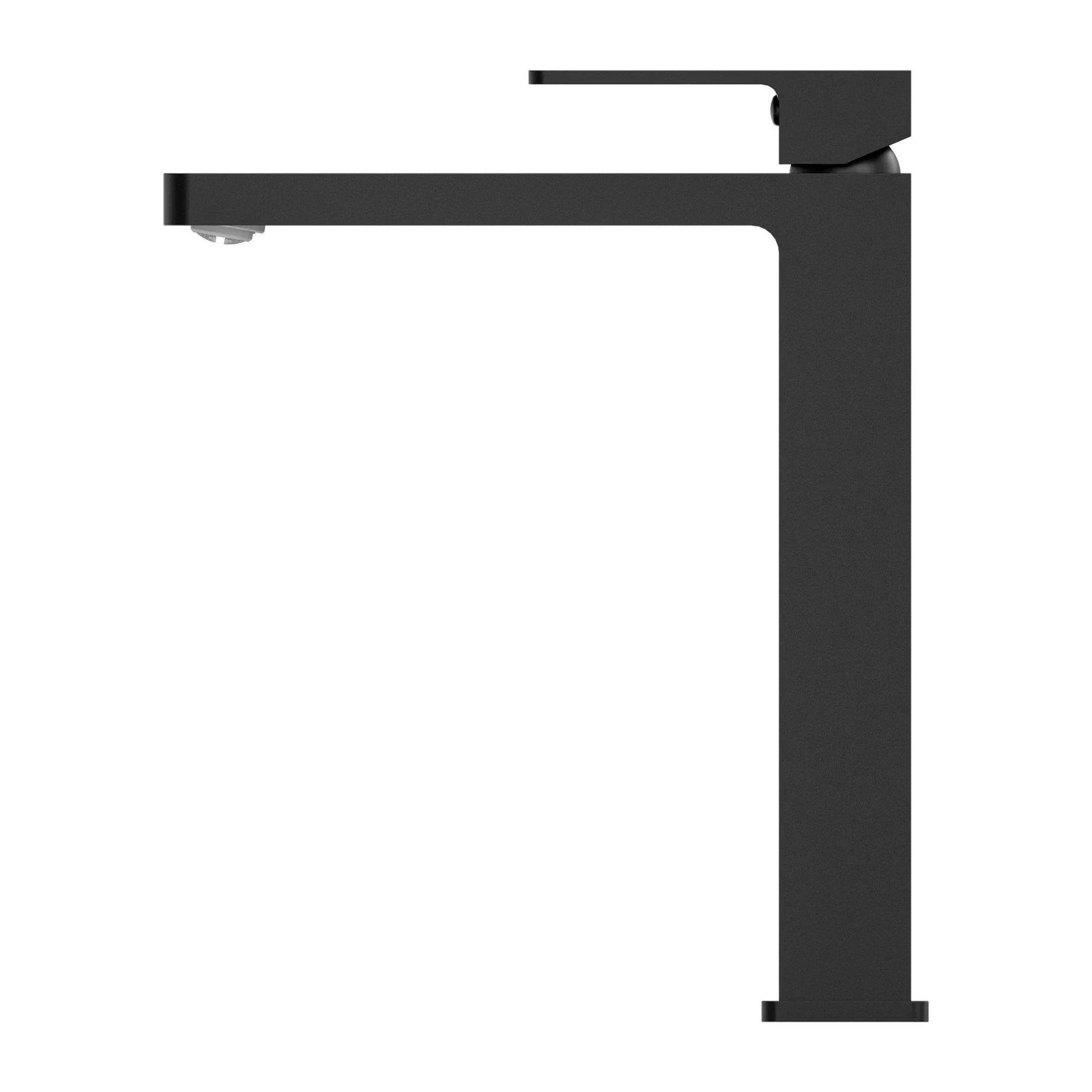 NERO CELIA TALL BASIN MIXER MATTE BLACK - Ideal Bathroom CentreNR301501aMB
