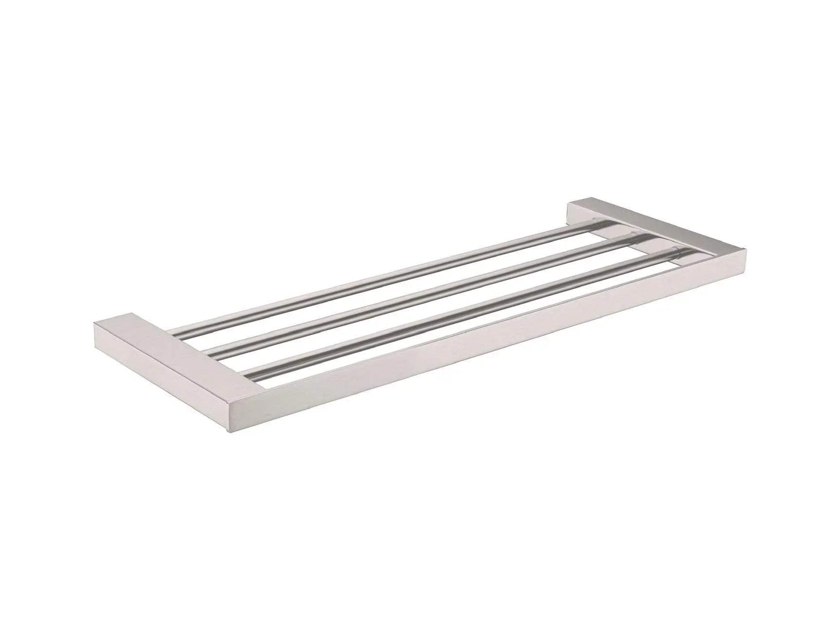 NERO CELIA TOWEL RACK BRUSHED NICKEL - Ideal Bathroom CentreNR4689BN