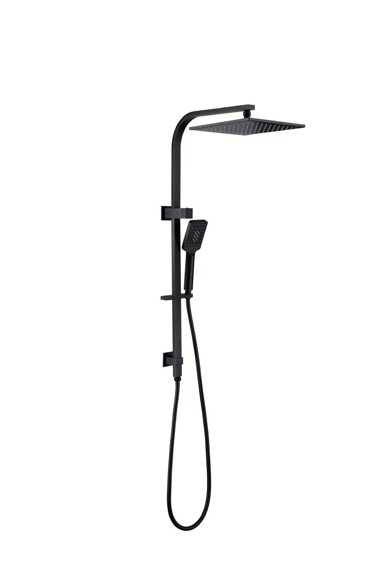 NERO CELIA TWIN SHOWER MATTE BLACK - Ideal Bathroom CentreNR301505cMB