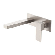 NERO CELIA WALL BASIN/BATH MIXER BRUSHED NICKEL - Ideal Bathroom CentreNR301507aBN