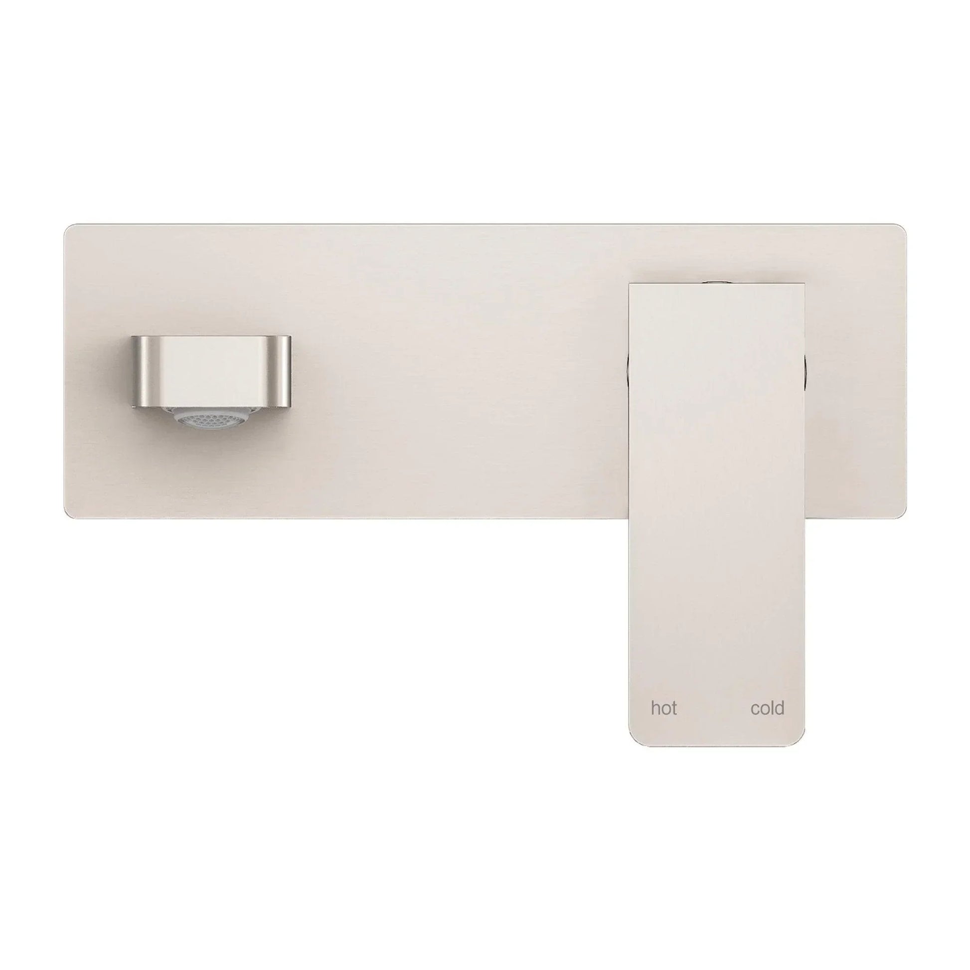 NERO CELIA WALL BASIN/BATH MIXER BRUSHED NICKEL - Ideal Bathroom CentreNR301507aBN