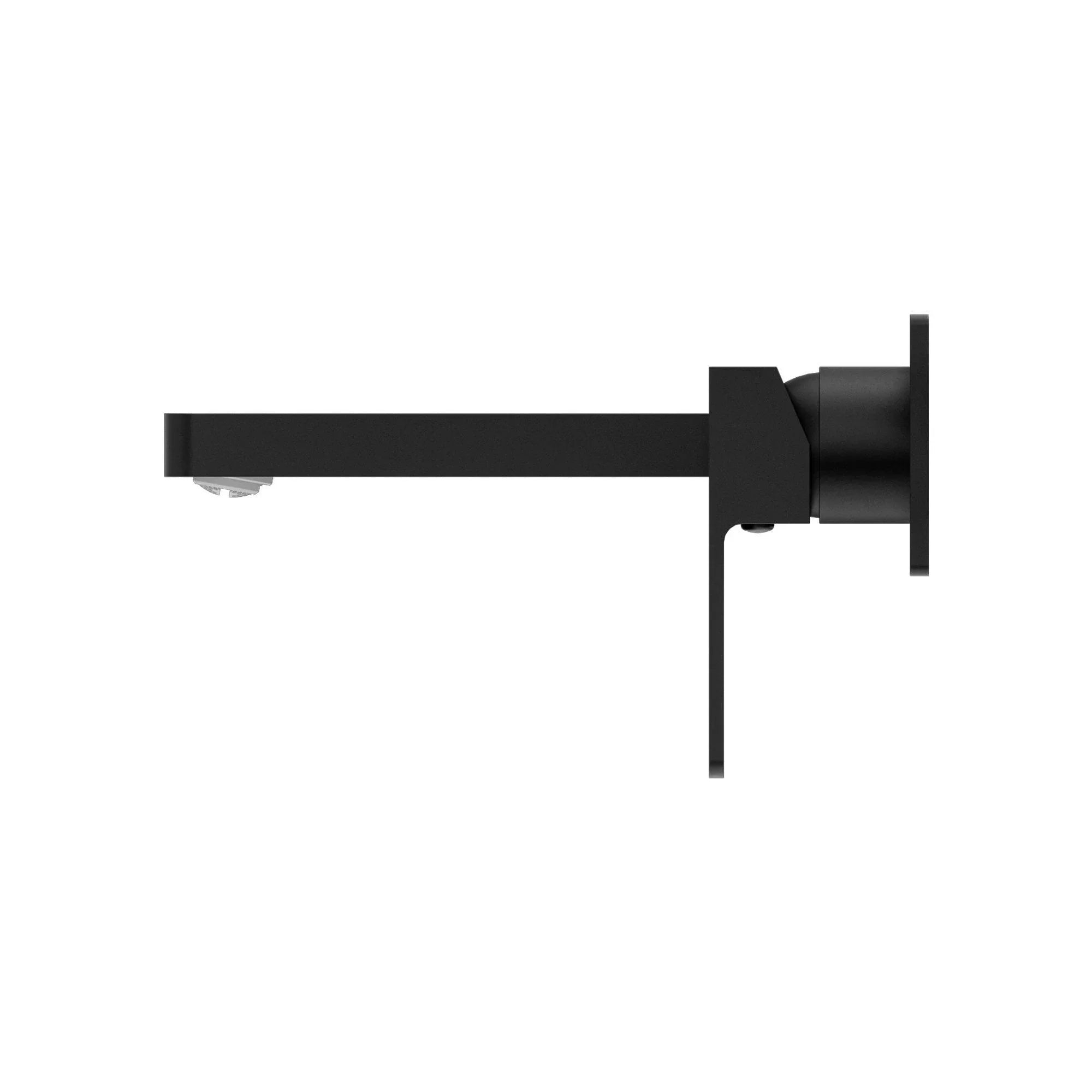 NERO CELIA WALL BASIN/BATH MIXER MATTE BLACK - Ideal Bathroom CentreNR301507aMB