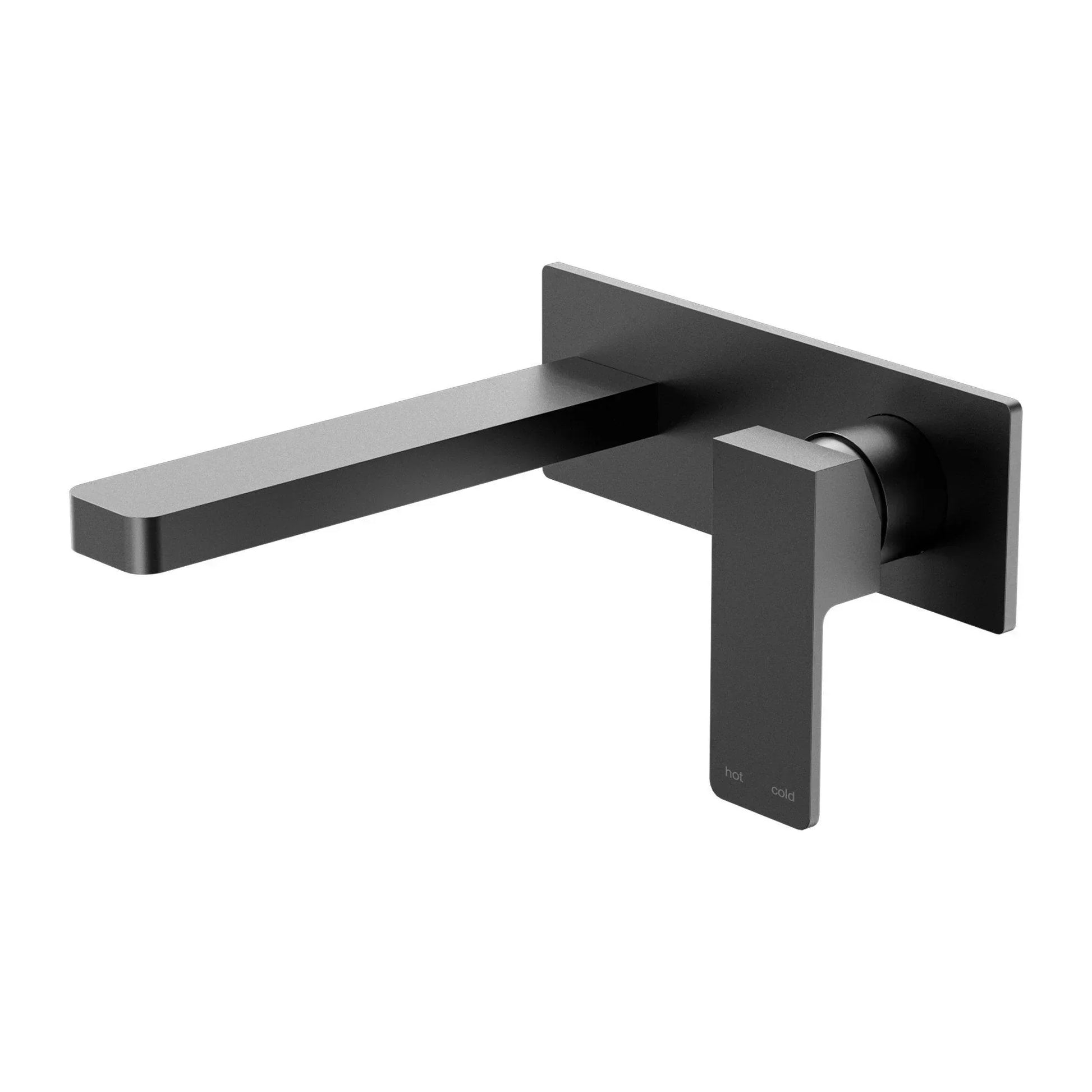 NERO CELIA WALL BASIN/BATH MIXER MATTE BLACK - Ideal Bathroom CentreNR301507aMB