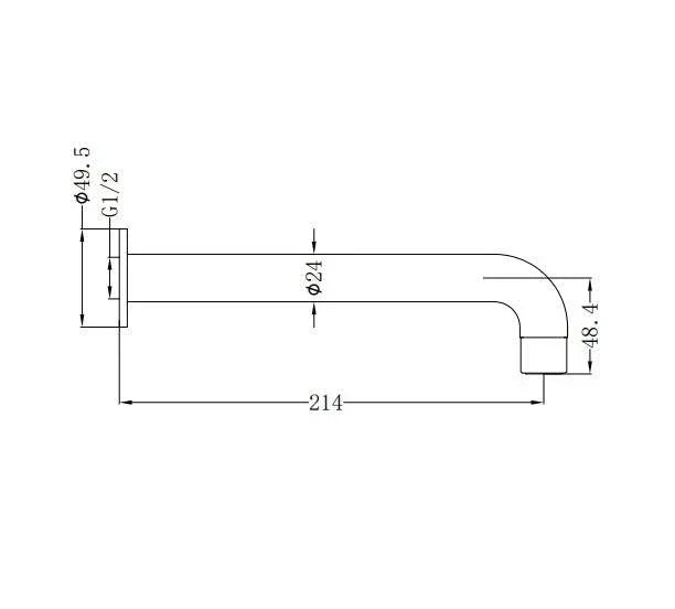 NERO CLASSIC BATH OUTLET CHROME - Ideal Bathroom CentreNR110003CH