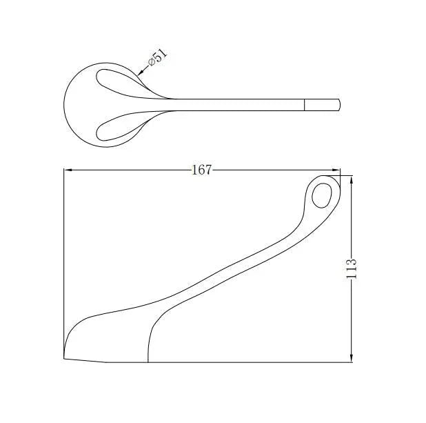 NERO CLASSIC CARE HANDLE ONLY CHROME - Ideal Bathroom CentreNR503022CH
