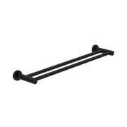 NERO CLASSIC DOUBLE TOWEL RAIL 600MM MATTE BLACK - Ideal Bathroom CentreNR2024dMB
