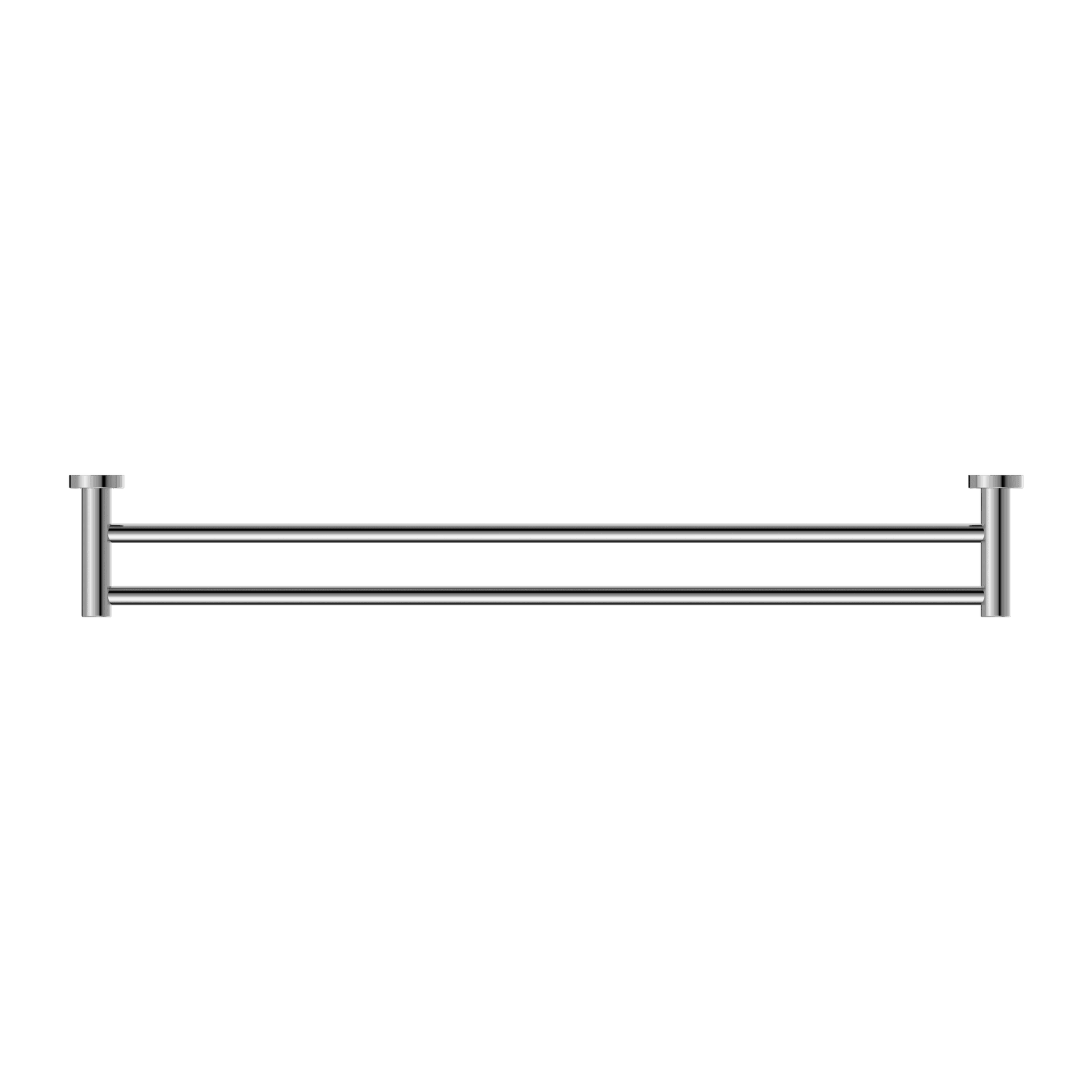 NERO CLASSIC DOUBLE TOWEL RAIL 800MM CHROME - Ideal Bathroom CentreNR2030dCH