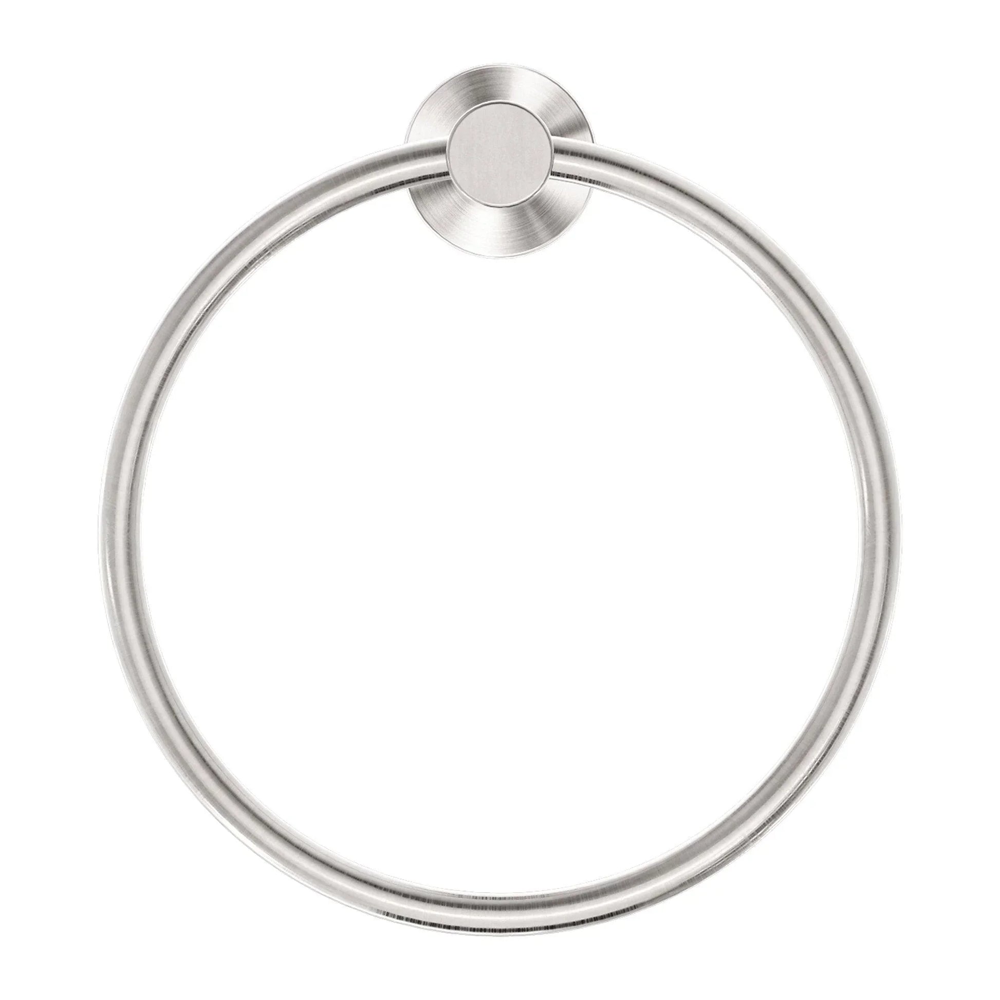 NERO CLASSIC HAND TOWEL RING BRUSHED NICKEL - Ideal Bathroom CentreNR2080BN