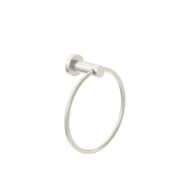 NERO CLASSIC HAND TOWEL RING BRUSHED NICKEL - Ideal Bathroom CentreNR2080BN