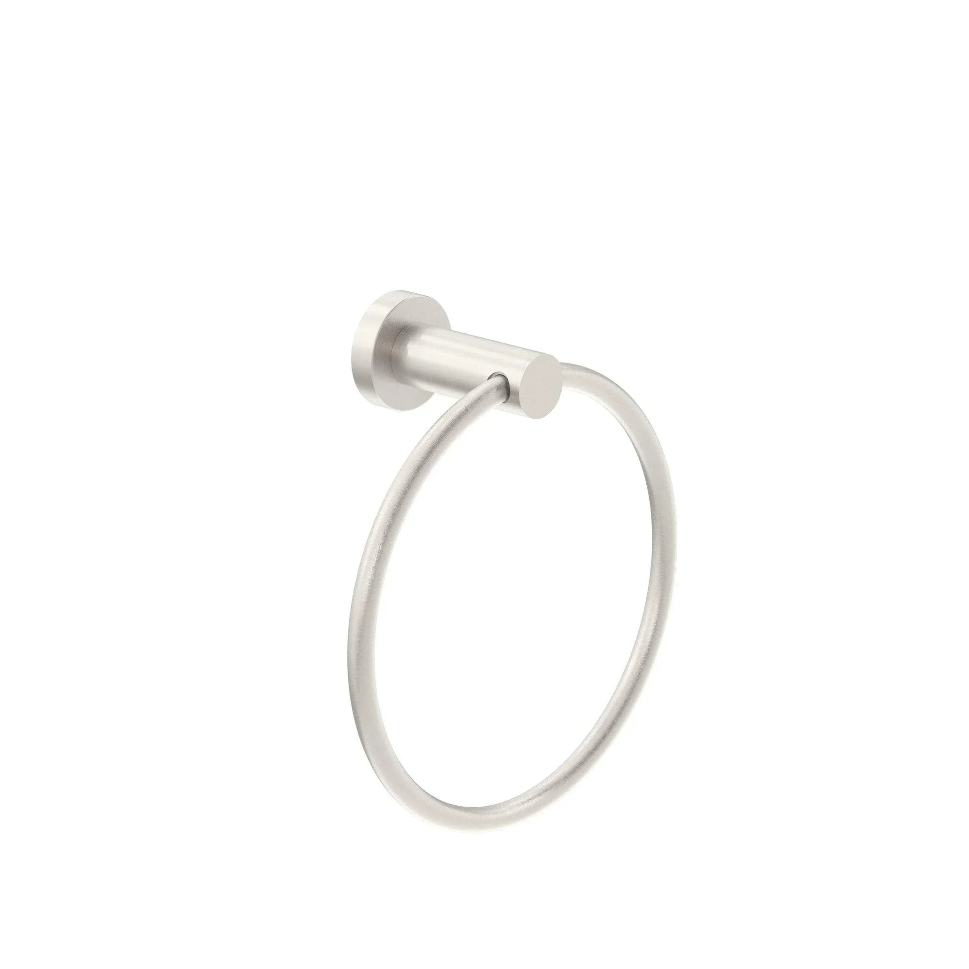 NERO CLASSIC HAND TOWEL RING BRUSHED NICKEL - Ideal Bathroom CentreNR2080BN