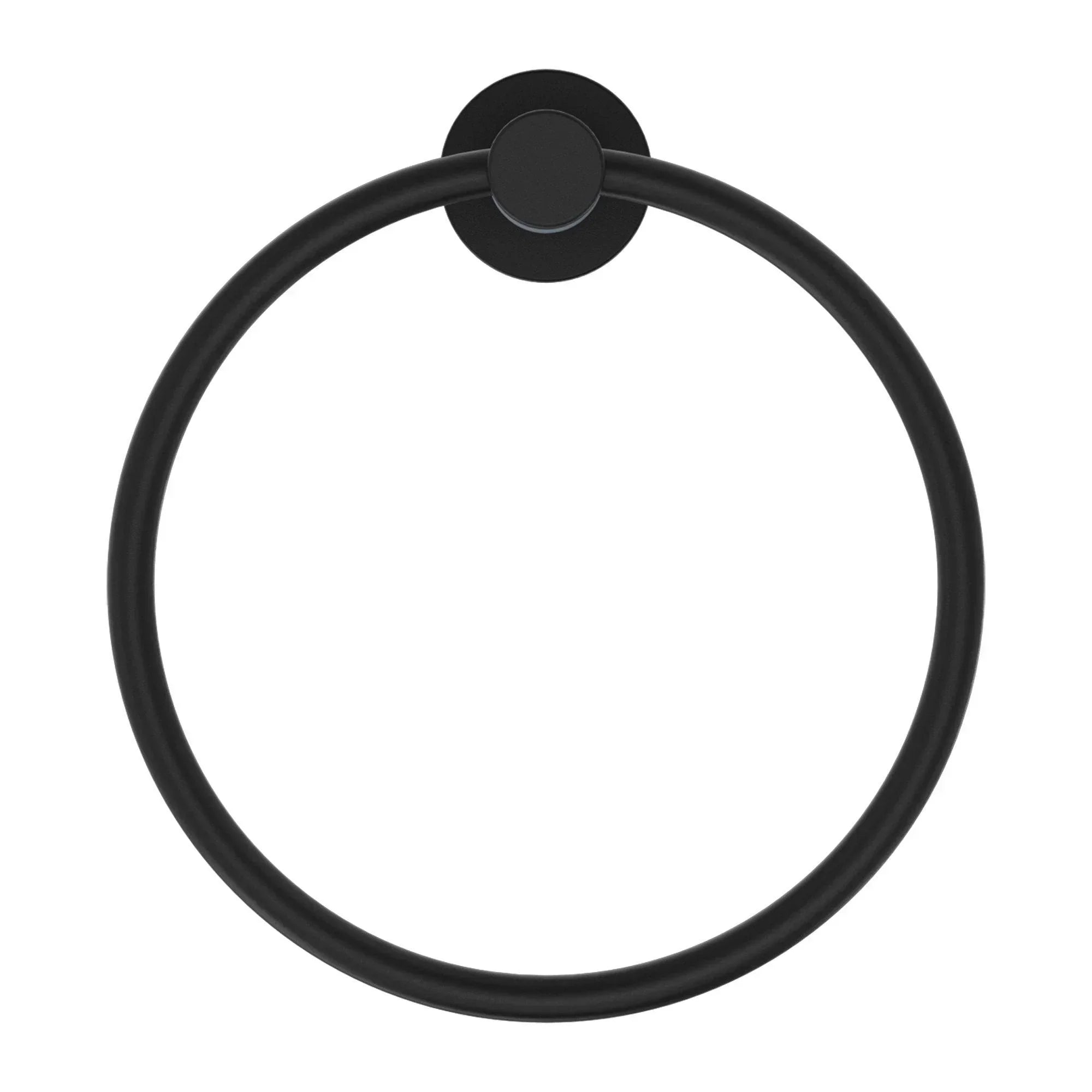 NERO CLASSIC HAND TOWEL RING MATTE BLACK - Ideal Bathroom CentreNR2080MB
