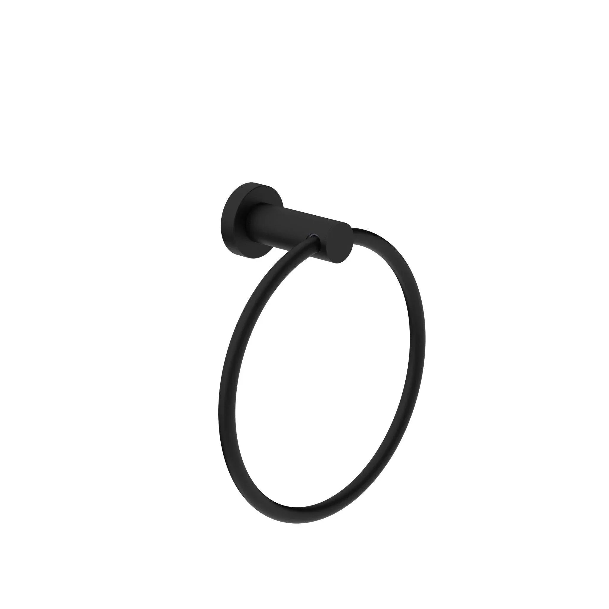 NERO CLASSIC HAND TOWEL RING MATTE BLACK - Ideal Bathroom CentreNR2080MB