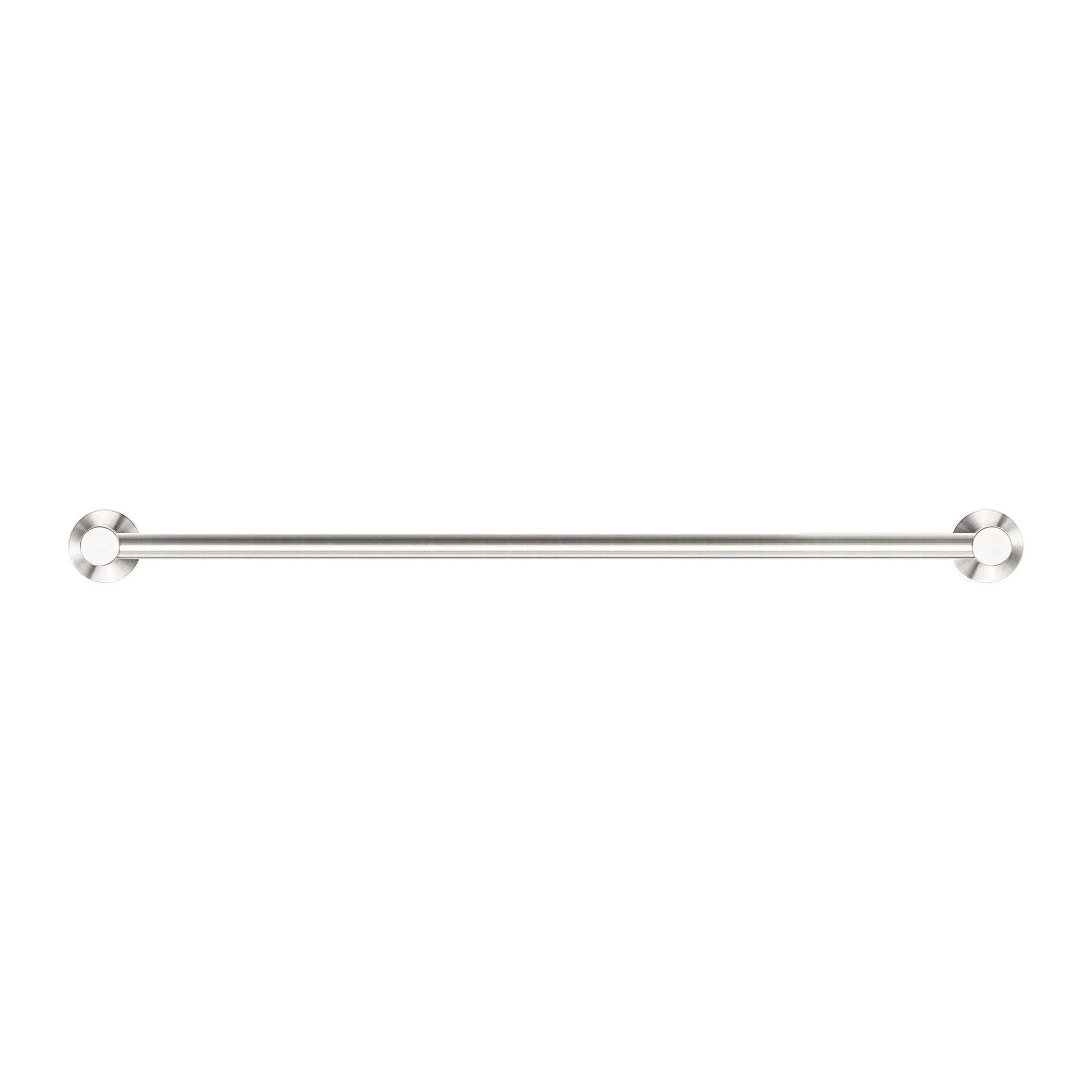 NERO CLASSIC SINGLE TOWEL RAIL 600MM BRUSHED NICKEL - Ideal Bathroom CentreNR2024BN