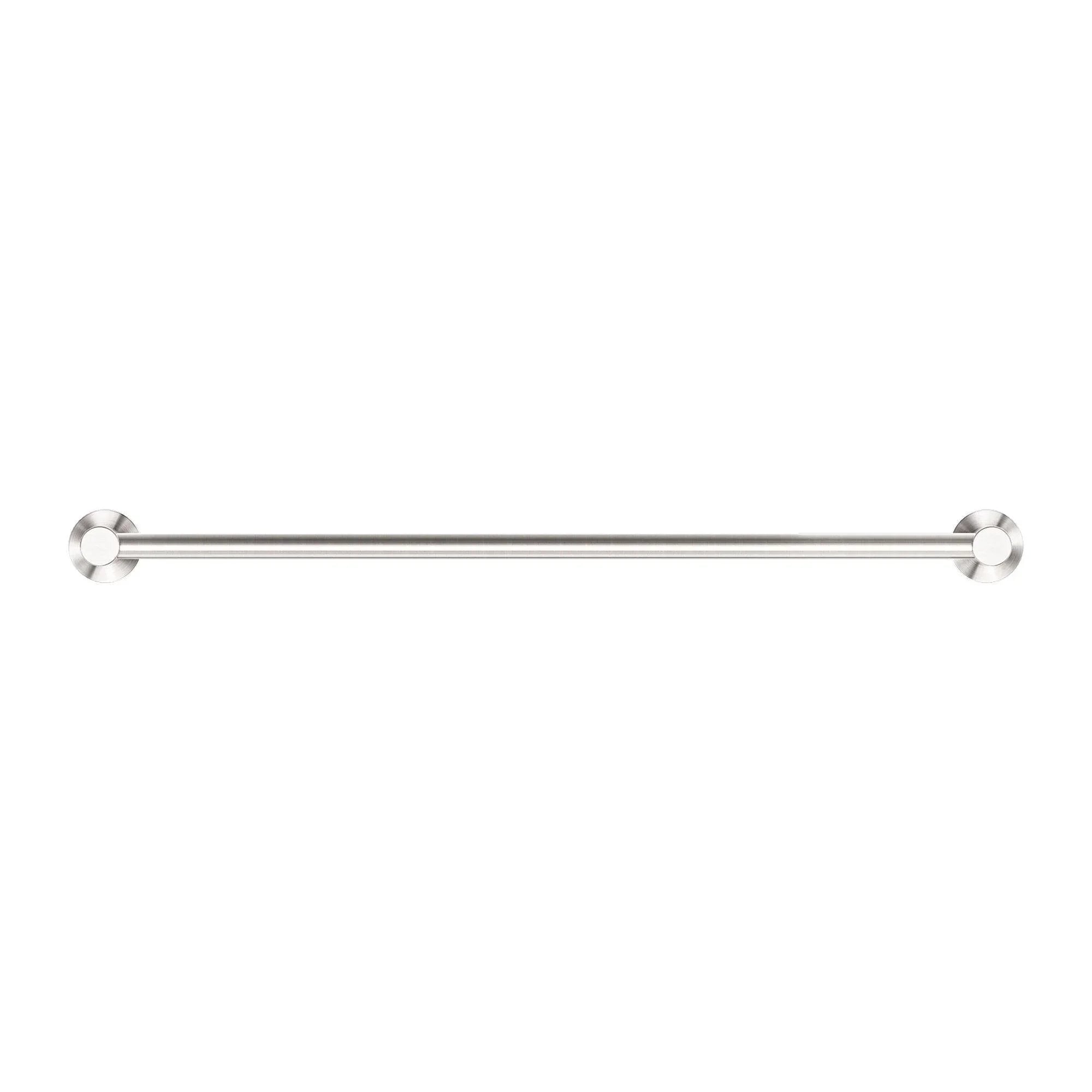 NERO CLASSIC SINGLE TOWEL RAIL 600MM BRUSHED NICKEL - Ideal Bathroom CentreNR2024BN