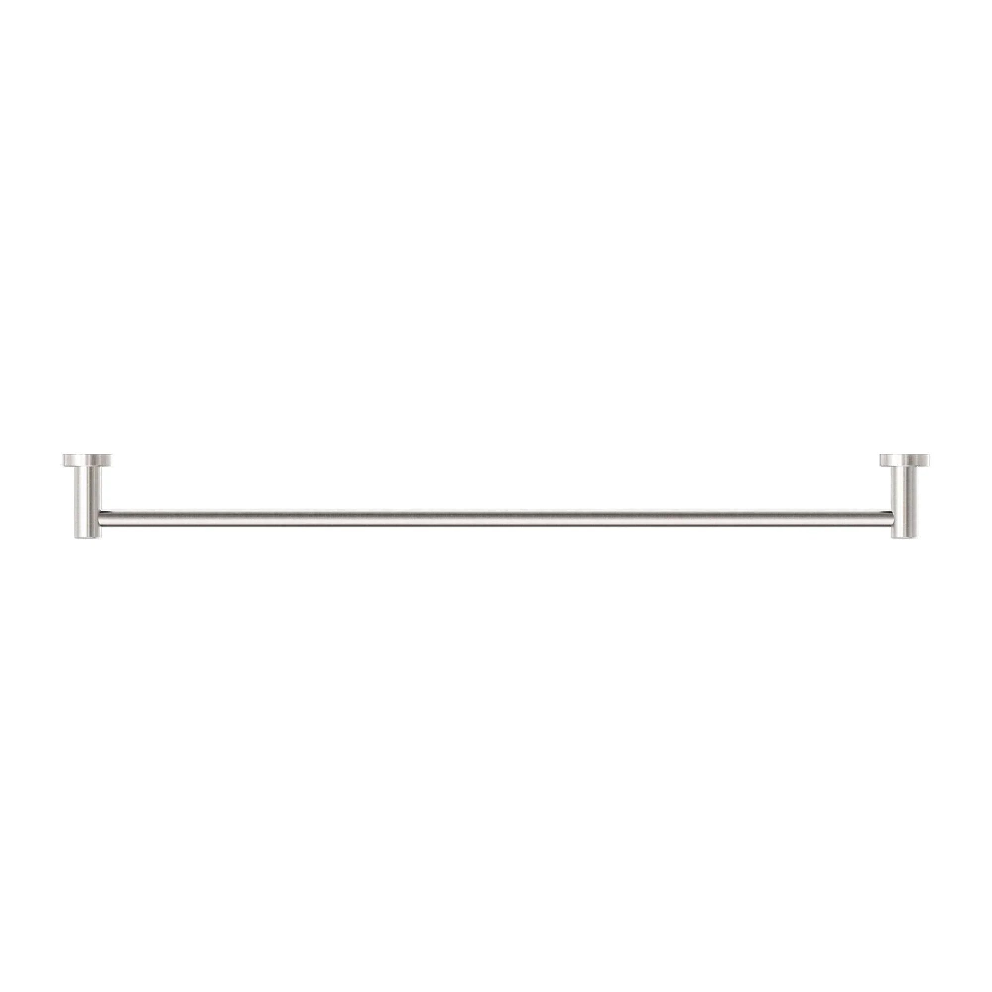 NERO CLASSIC SINGLE TOWEL RAIL 800MM BRUSHED NICKEL - Ideal Bathroom CentreNR2030BN