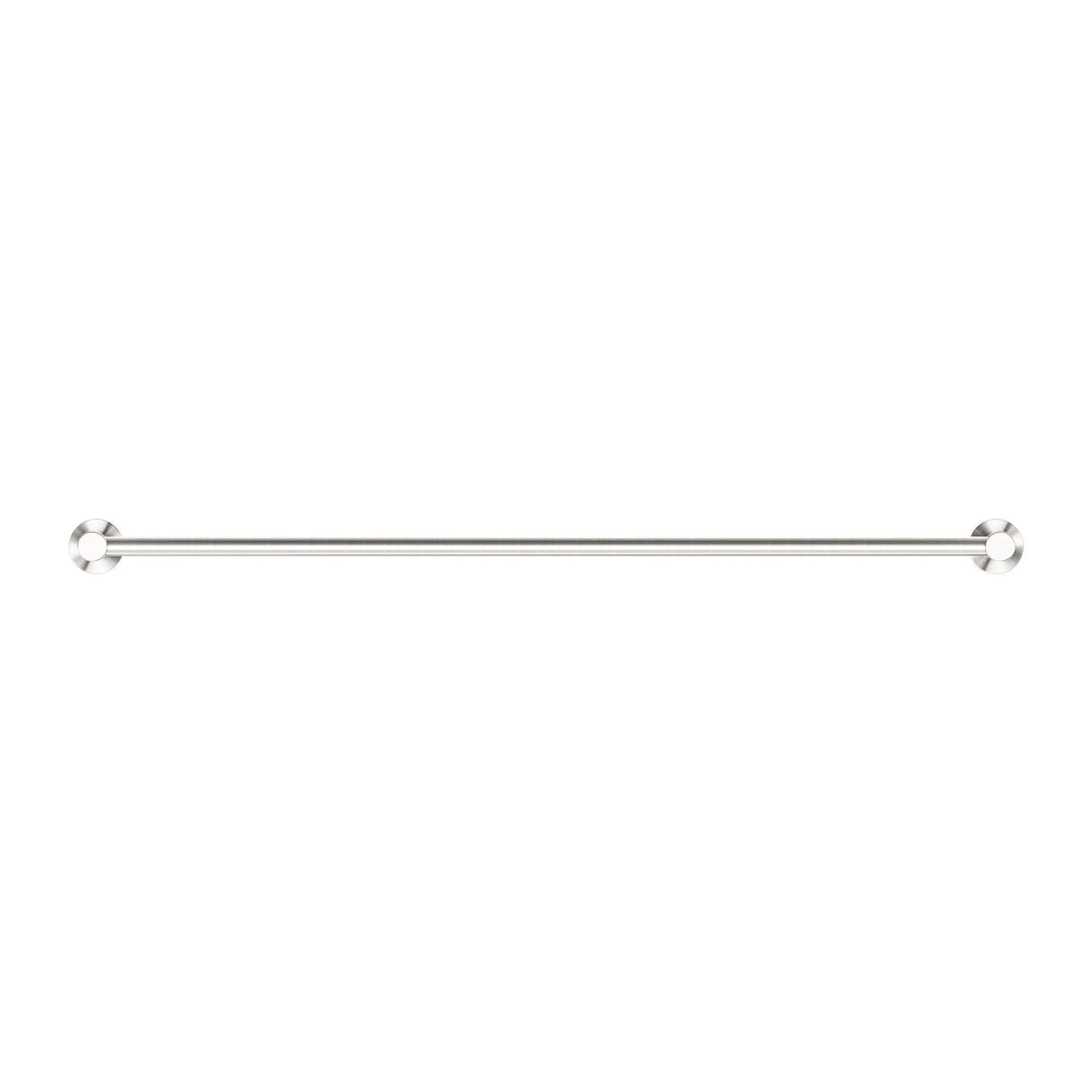 NERO CLASSIC SINGLE TOWEL RAIL 800MM BRUSHED NICKEL - Ideal Bathroom CentreNR2030BN