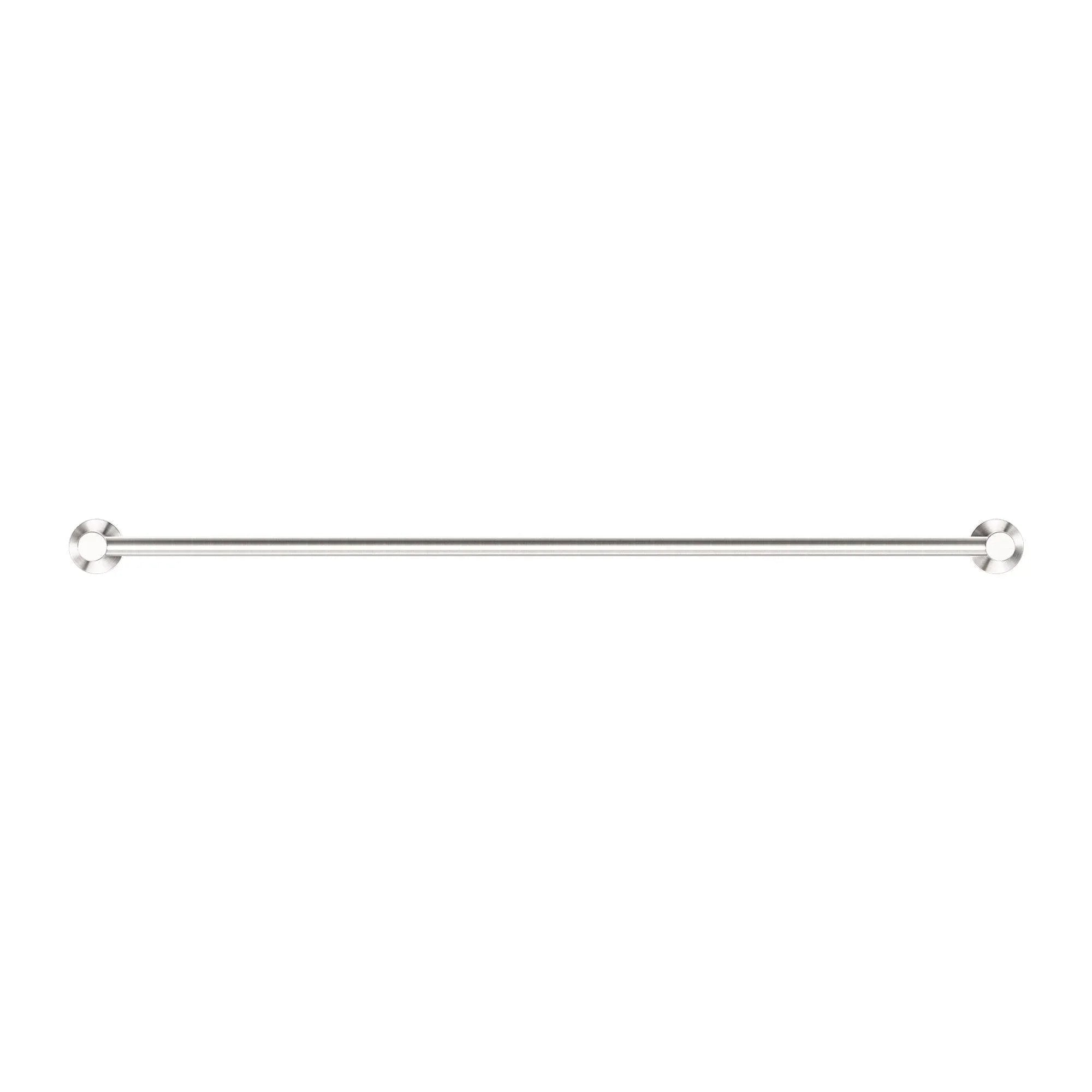 NERO CLASSIC SINGLE TOWEL RAIL 800MM BRUSHED NICKEL - Ideal Bathroom CentreNR2030BN