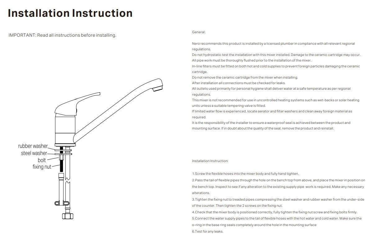 NERO CLASSIC SINK MIXER CHROME - Ideal Bathroom CentreNR110007CH