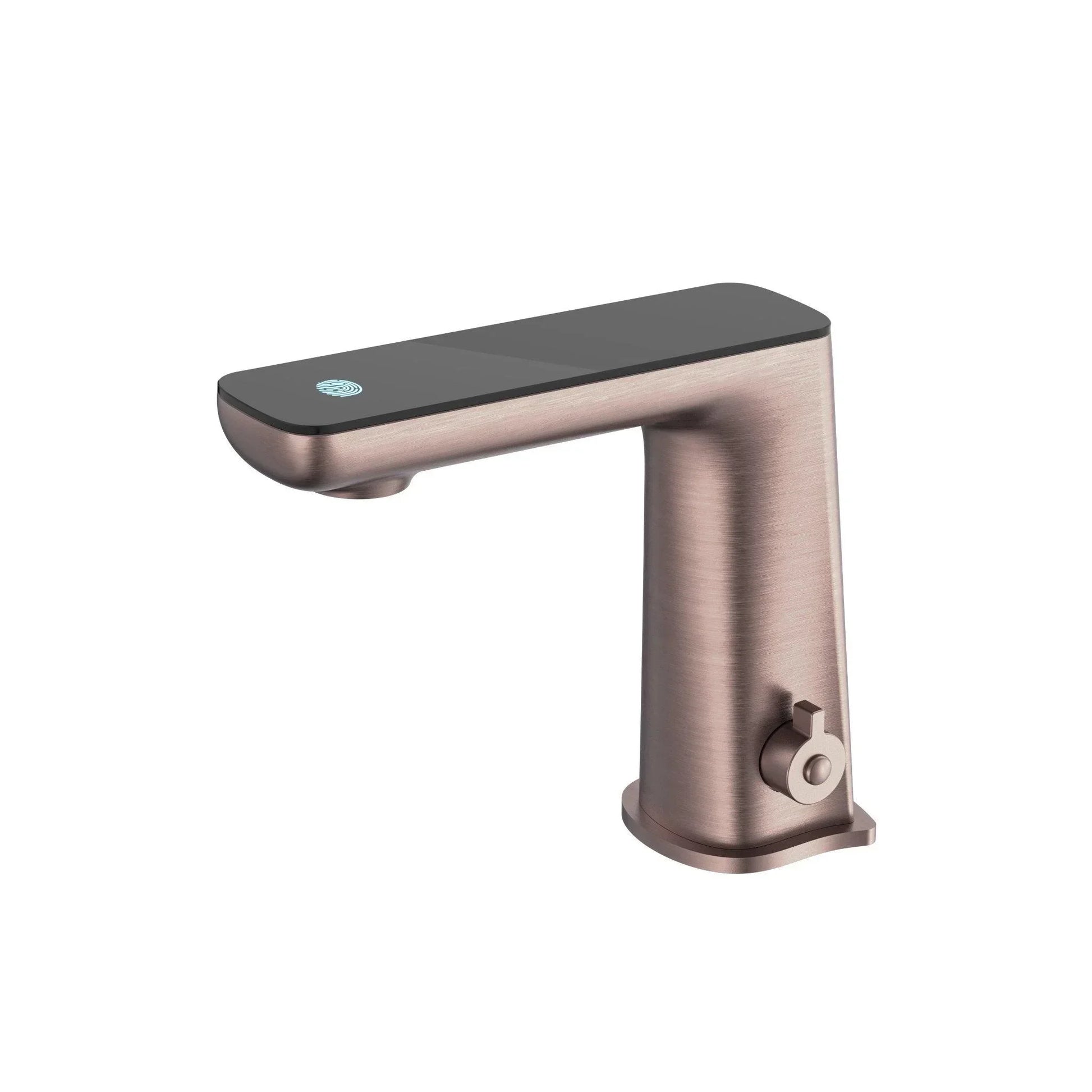 NERO CLAUDIA SENSOR MIXER WITH BLACK TOP DISPLAY BRUSHED BRONZE - Ideal Bathroom CentreNR222101BZ