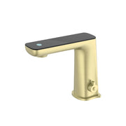 NERO CLAUDIA SENSOR MIXER WITH BLACK TOP DISPLAY BRUSHED GOLD - Ideal Bathroom CentreNR222101BG