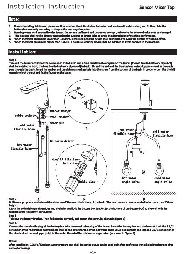 NERO CLAUDIA SENSOR MIXER WITH WHITE TOP DISPLAY BRUSHED BRONZE - Ideal Bathroom CentreNR222102BZ