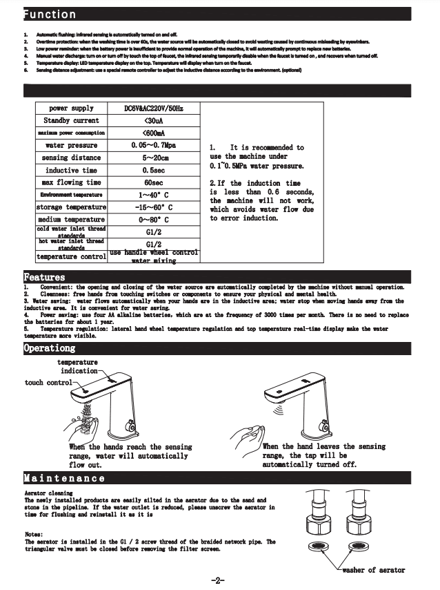 NERO CLAUDIA SENSOR MIXER WITH WHITE TOP DISPLAY BRUSHED BRONZE - Ideal Bathroom CentreNR222102BZ