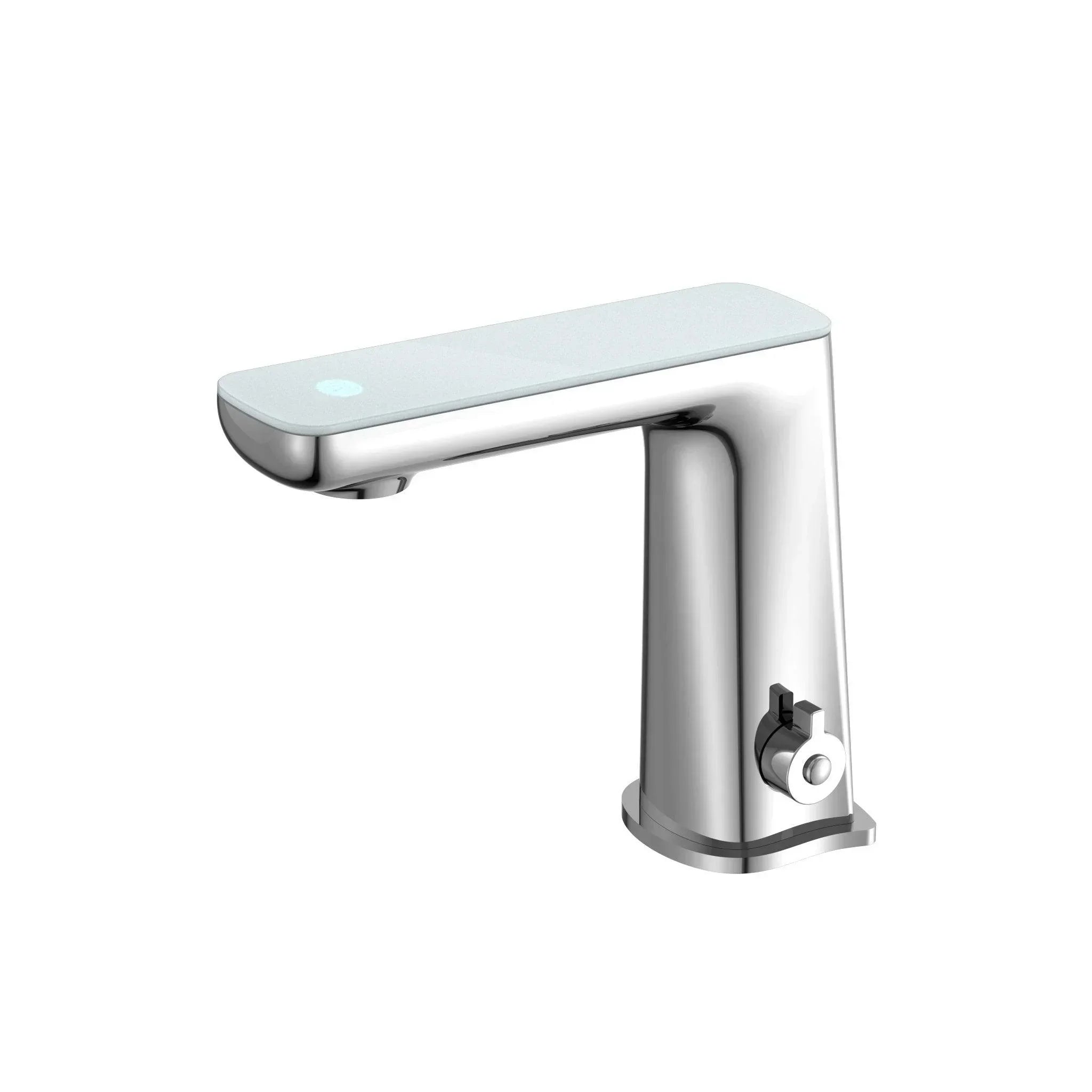 NERO CLAUDIA SENSOR MIXER WITH WHITE TOP DISPLAY CHROME - Ideal Bathroom CentreNR222102CH