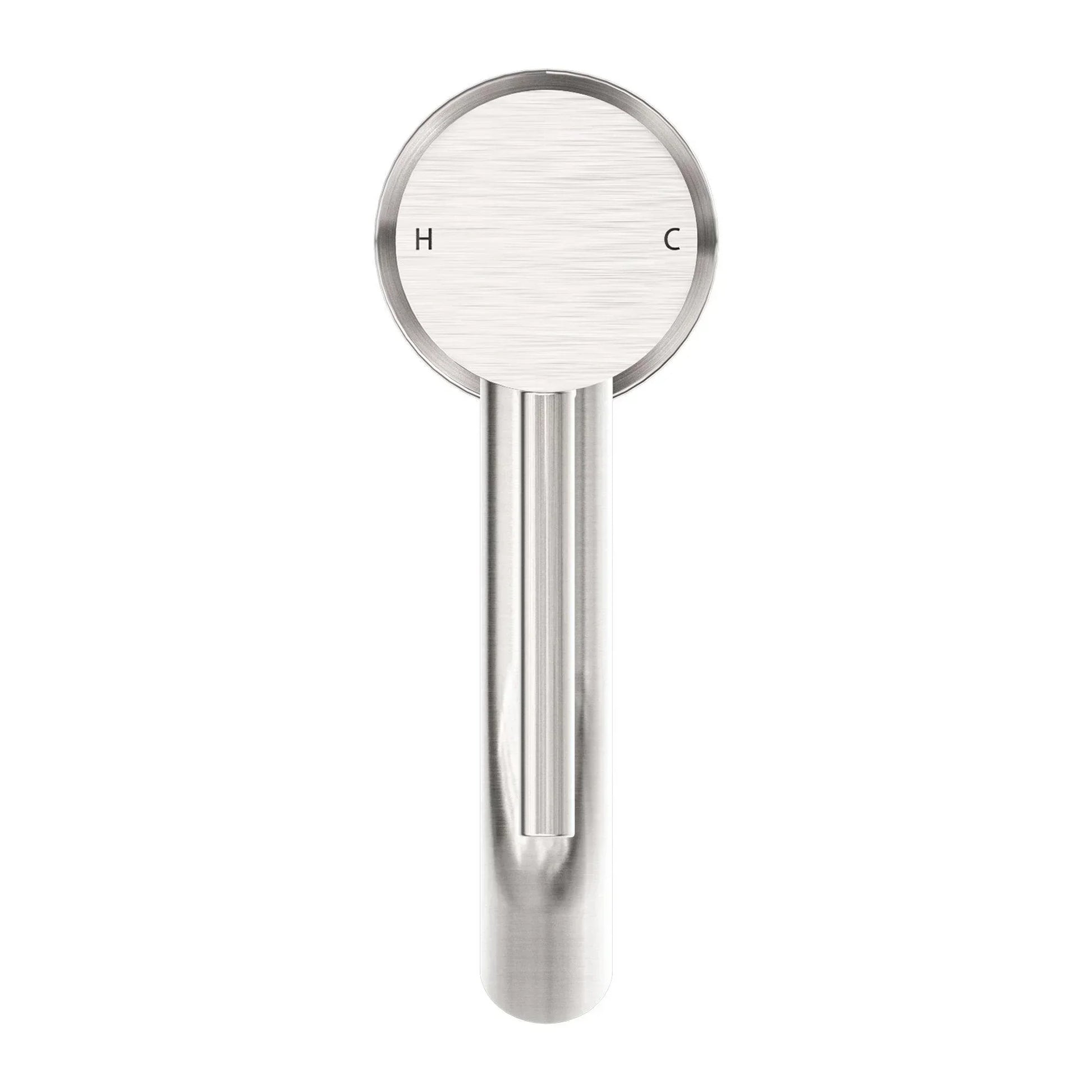 NERO DOLCE BASIN MIXER STYLISH SPOUT BRUSHED NICKEL - Ideal Bathroom CentreNR250802aBN