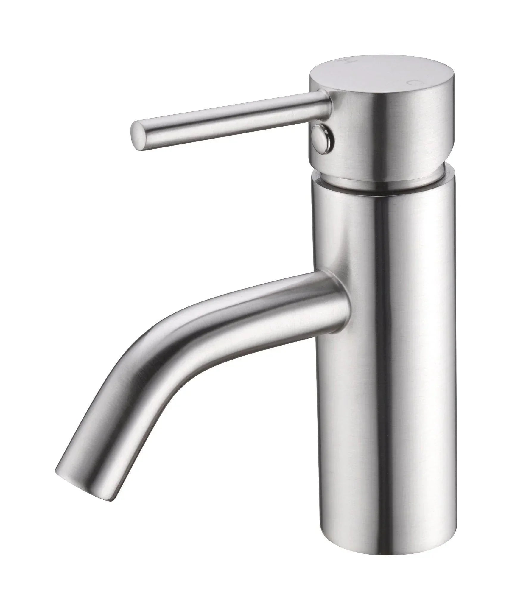 NERO DOLCE BASIN MIXER STYLISH SPOUT BRUSHED NICKEL - Ideal Bathroom CentreNR250802aBN