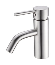 NERO DOLCE BASIN MIXER STYLISH SPOUT BRUSHED NICKEL - Ideal Bathroom CentreNR250802aBN
