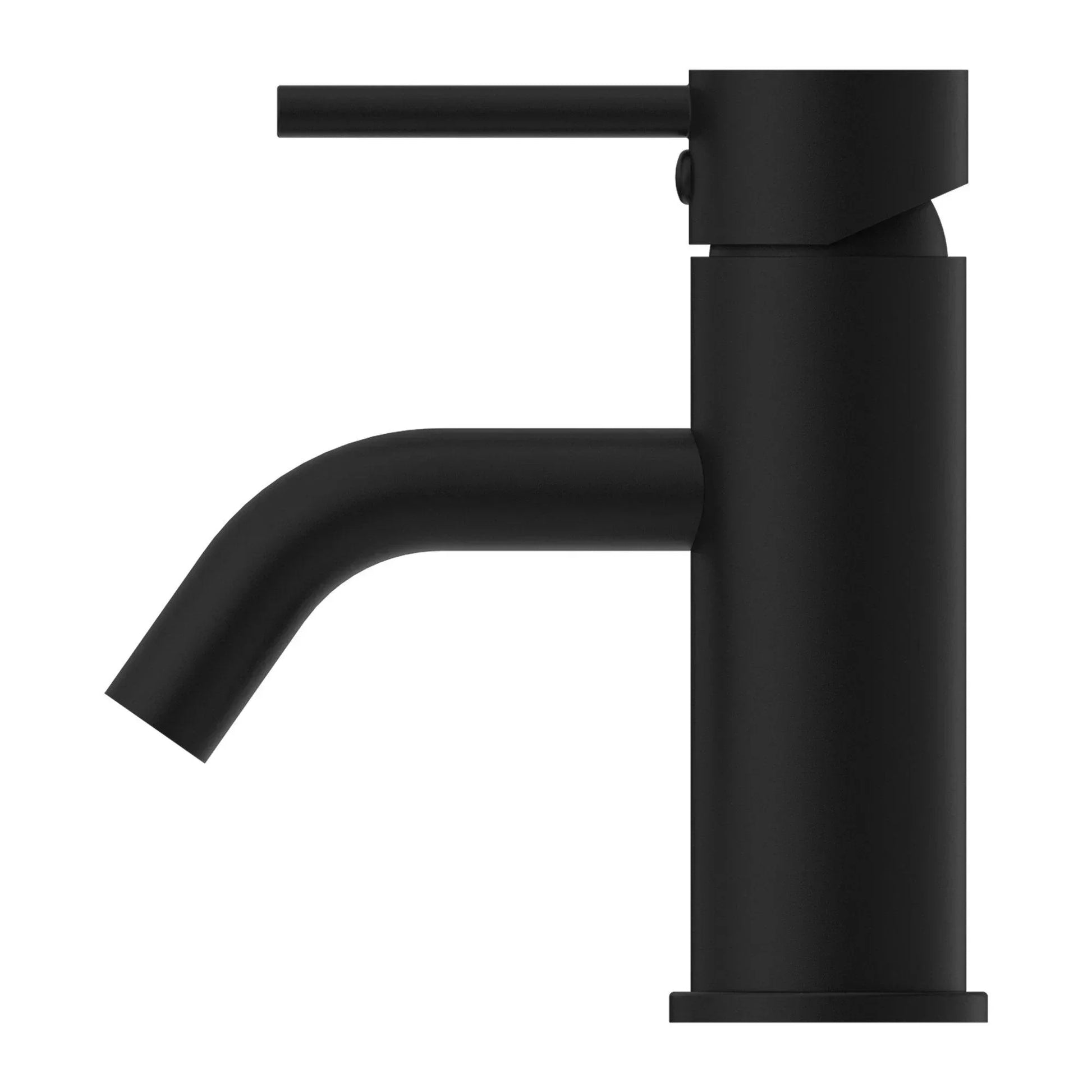 NERO DOLCE BASIN MIXER STYLISH SPOUT MATTE BLACK - Ideal Bathroom CentreNR250802aMB