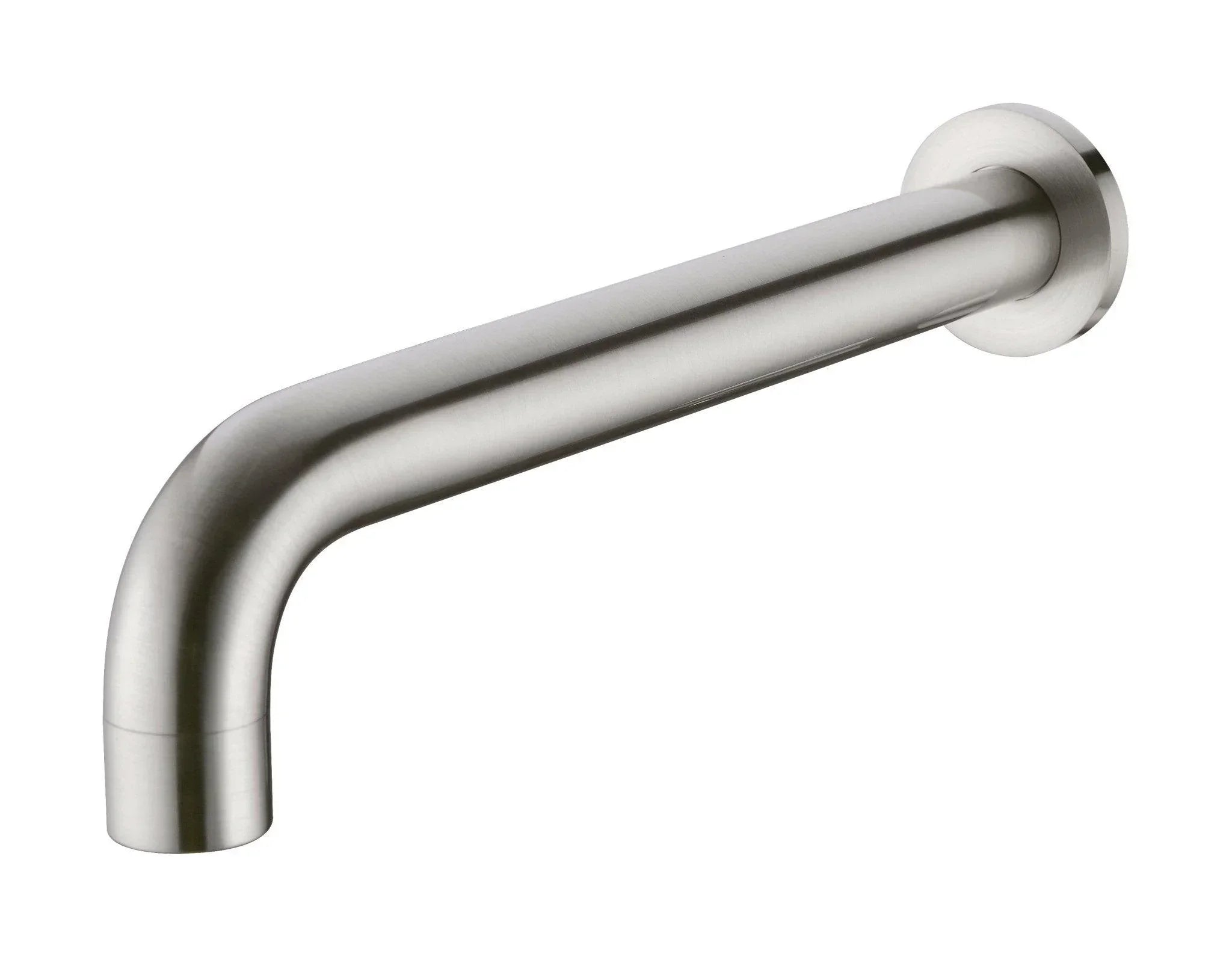 NERO DOLCE BASIN/BATH SPOUT ONLY 215MM BRUSHED NICKEL - Ideal Bathroom CentreNR250803200BN