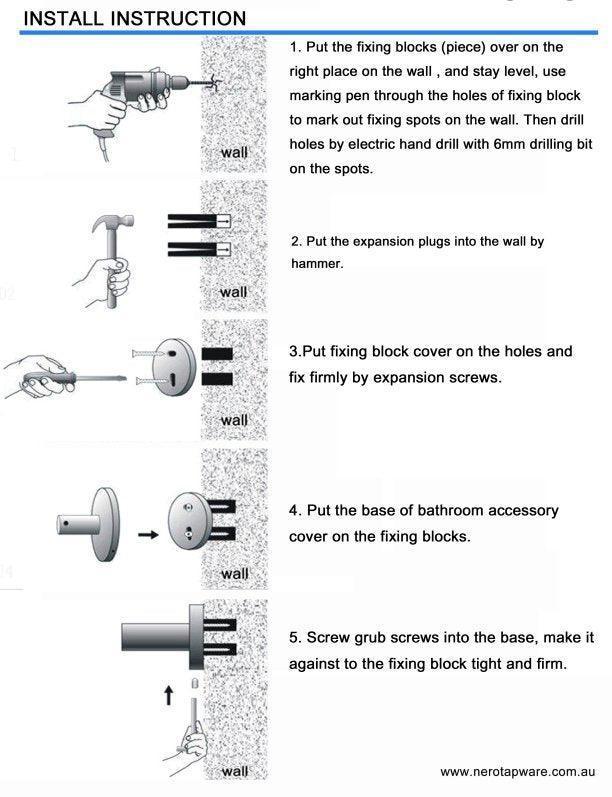 NERO DOLCE DOUBLE TOWEL RAIL 700MM BRUSHED NICKEL - Ideal Bathroom CentreNR3630dBN