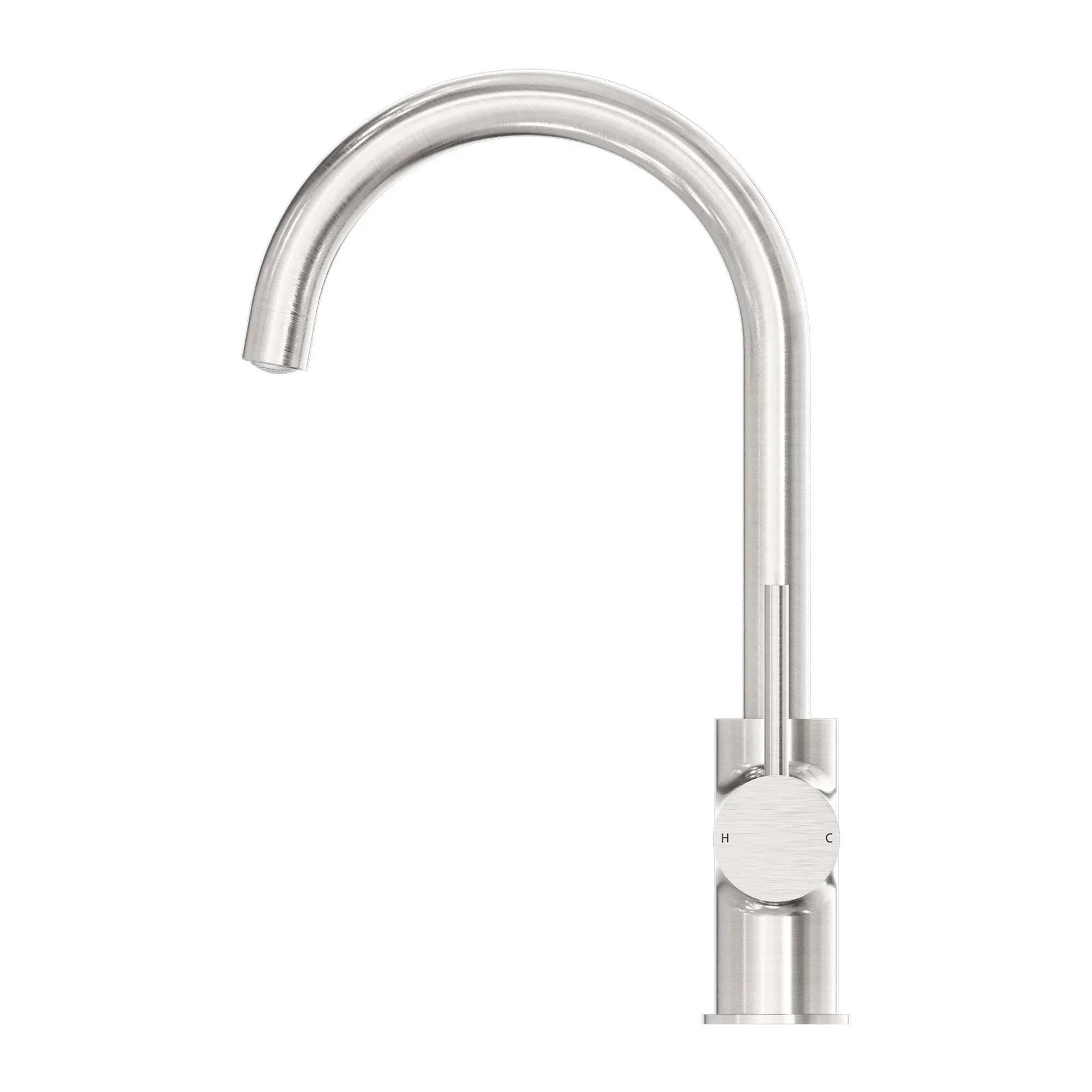 NERO DOLCE KITCHEN MIXER GOOSENECK BRUSHED NICKEL - Ideal Bathroom CentreNR250807BN