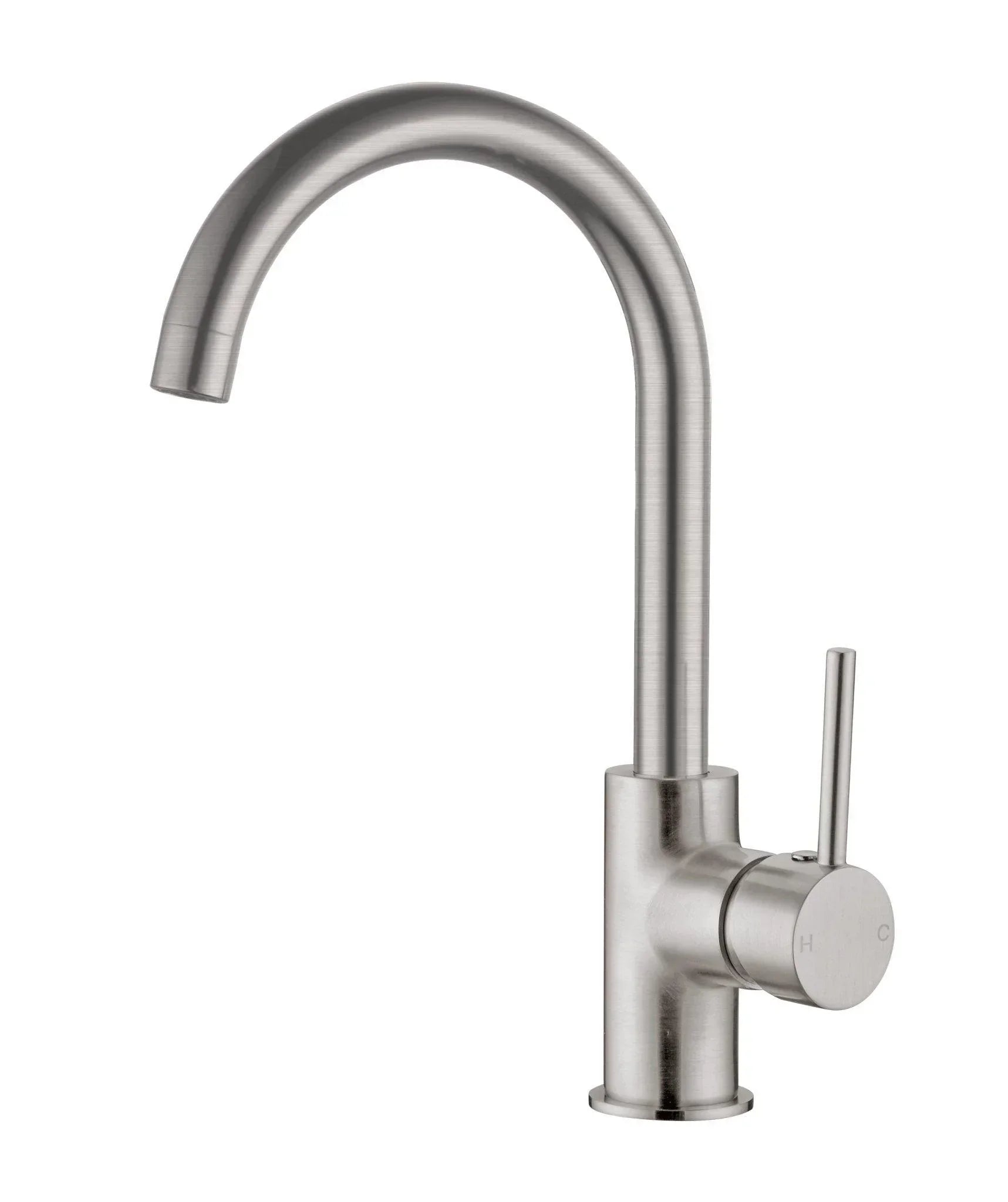NERO DOLCE KITCHEN MIXER GOOSENECK BRUSHED NICKEL - Ideal Bathroom CentreNR250807BN